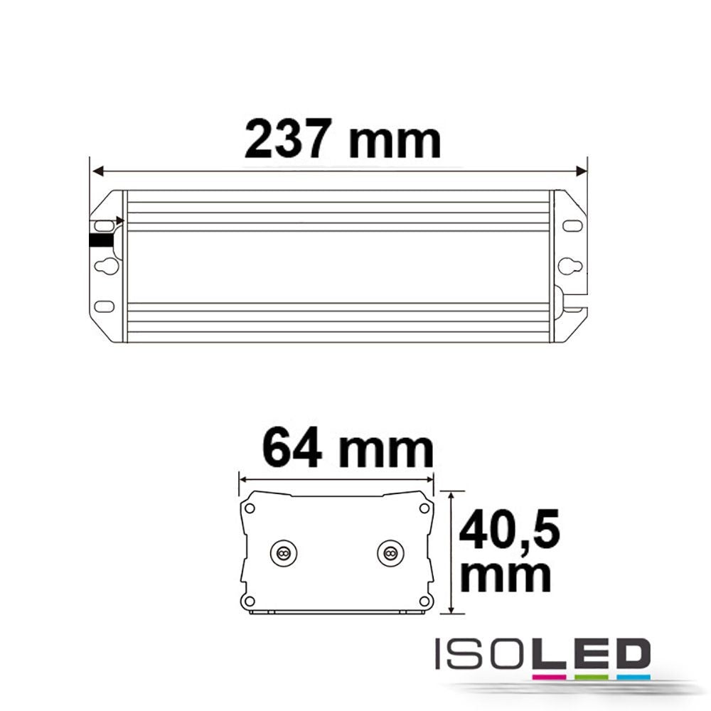 LED Trafo 24V/DC, 20-100W dimmbar (Spannungssenke), IP65