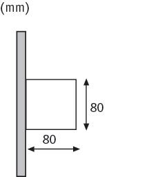 LED Wandleuchte Cybo IP65 eckig 80x80mm 2700K 2x3,5W 355lm / 355lm 230V Weiß Aluminium