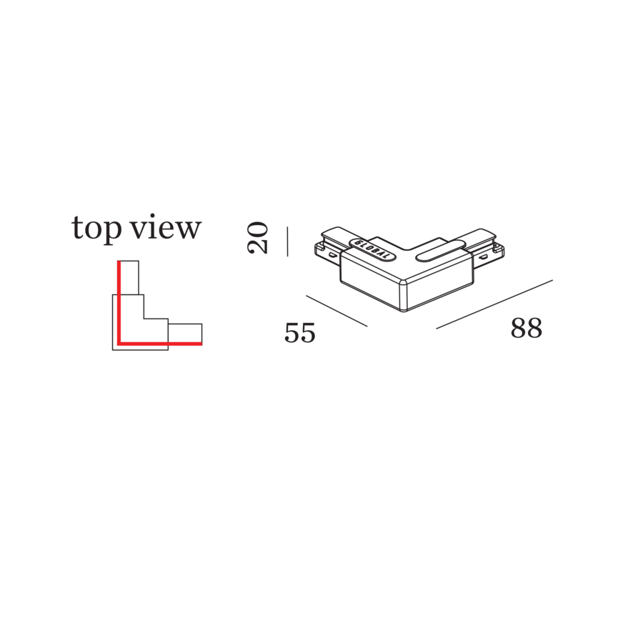 L-Verbinder rechts