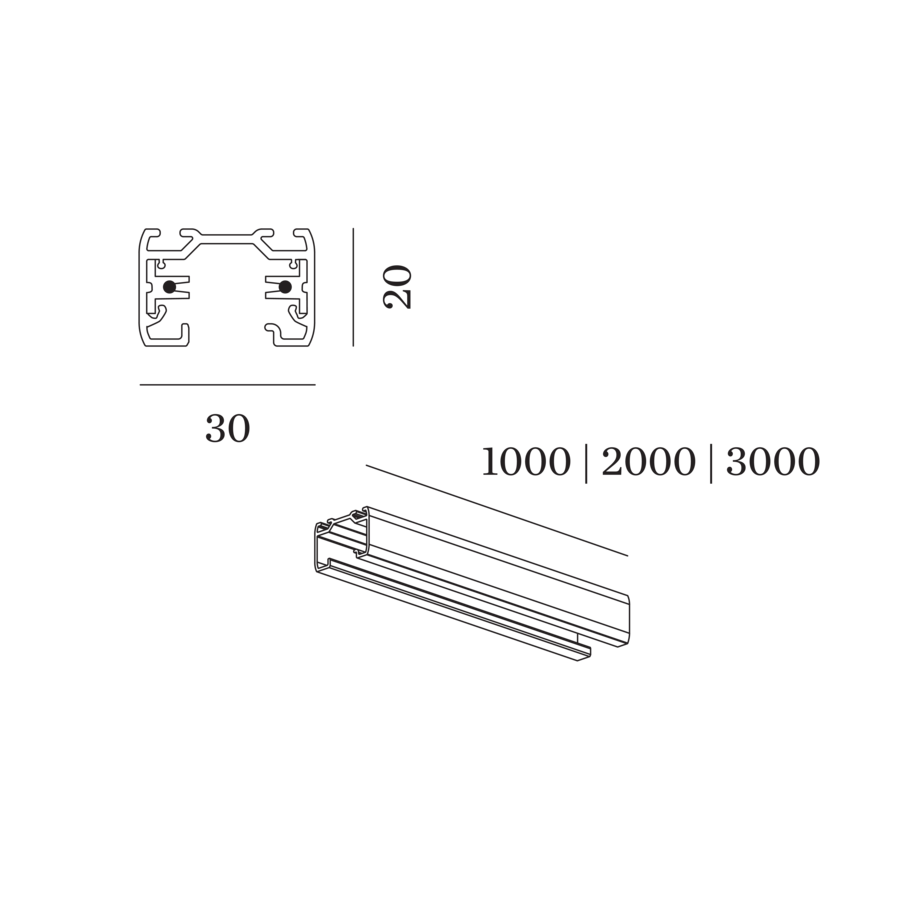 Schienen für 1-Phasen System