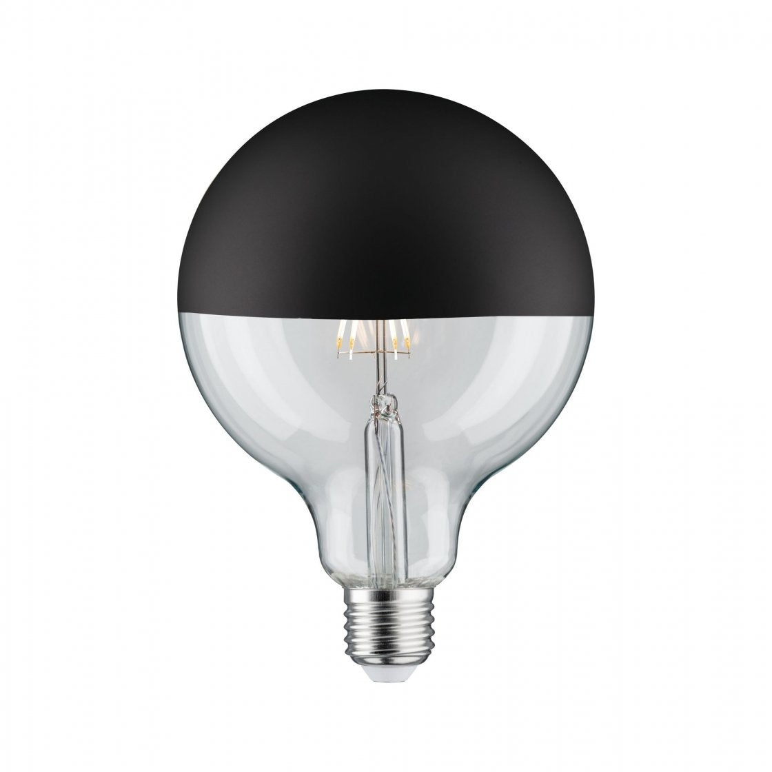 Modern Classic Edition LED Globe Kopfspiegel E27 230V 600lm 6,5W 2700K Kopfspiegel Schwarz matt 