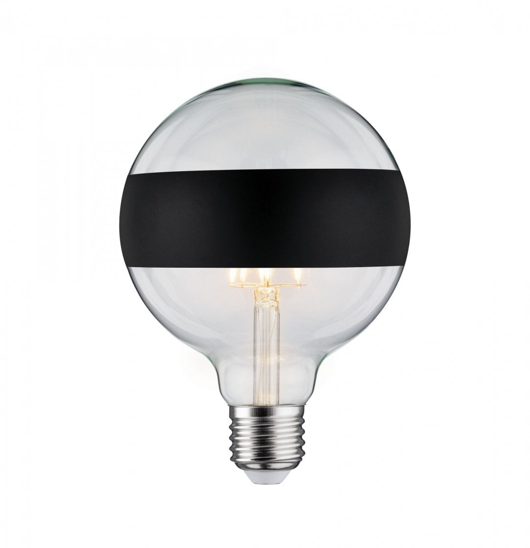  Modern Classic Edition LED Globe Ringspiegel  E27 230V 640lm 6,5W 2700K Ringspiegel Schwarz matt