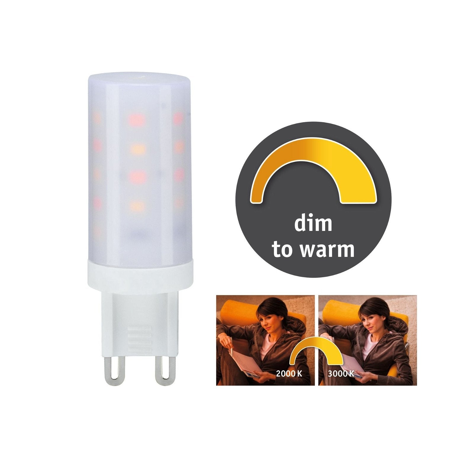  LED Stiftsockel Dim to Warm  G9