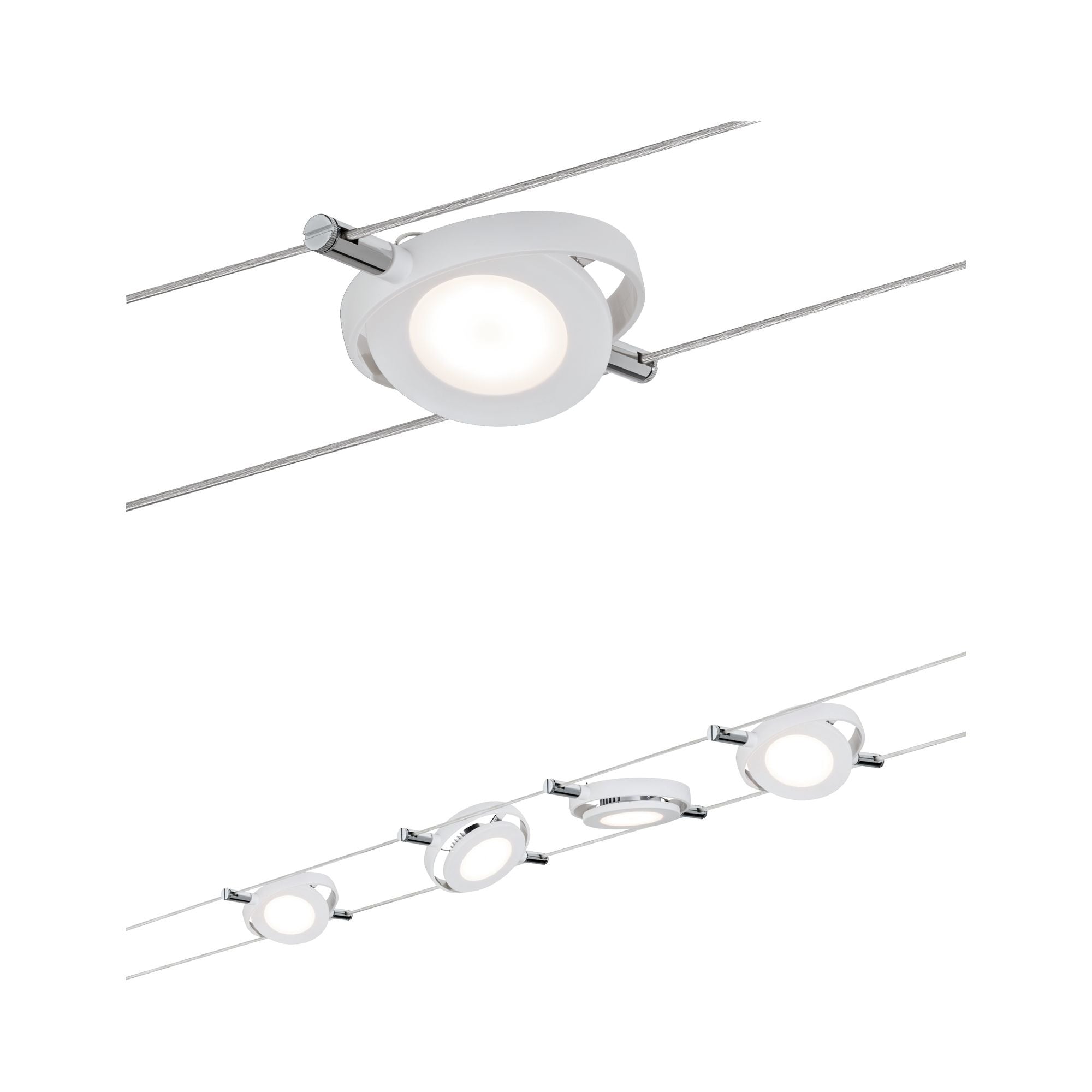 Smart Wire System BLE RoundMac 4x4WWeiß matt 230V/12VA DC 36VA Tunable Whit