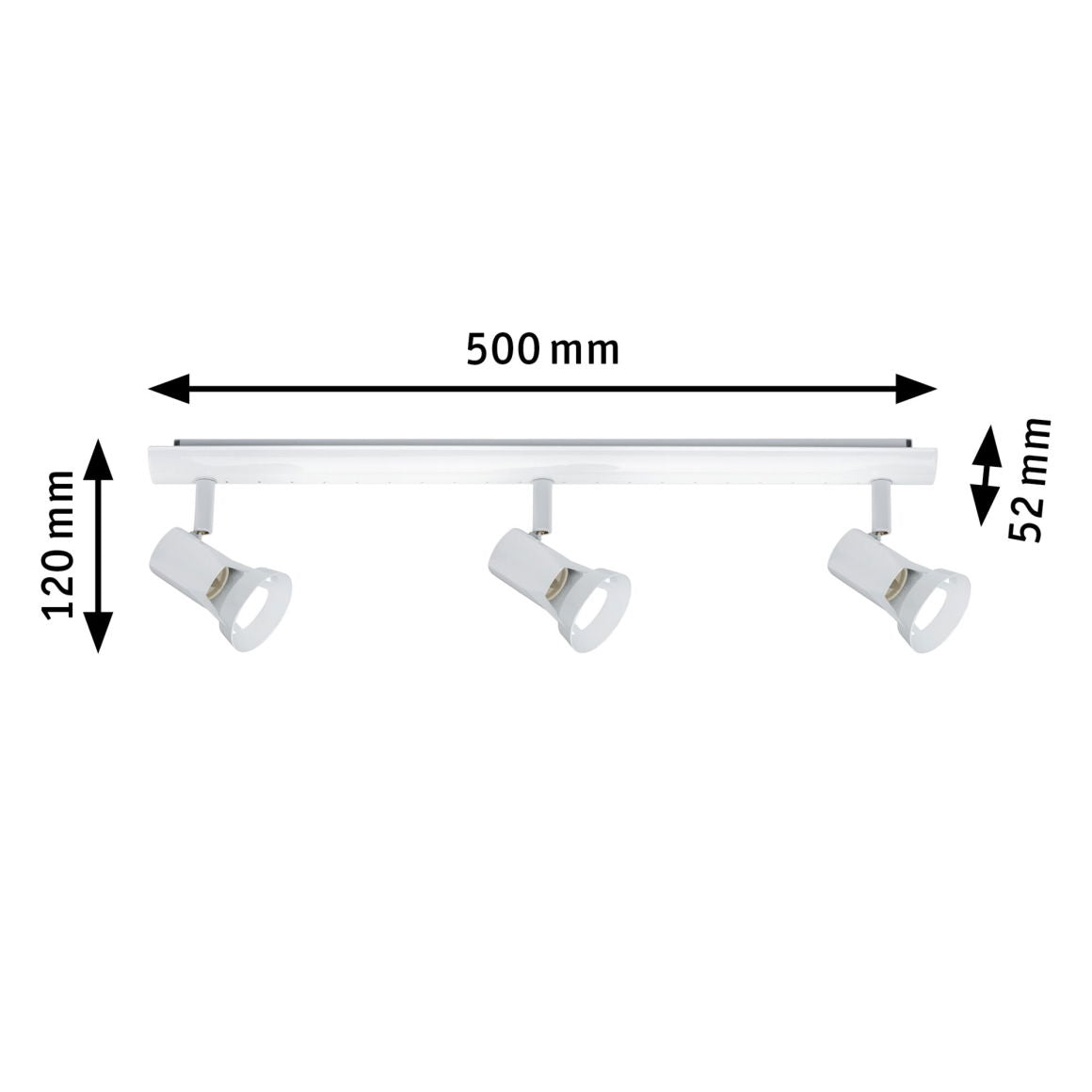 Spotlight Teja max 3x10W GU10 Weiß Deckenlampe