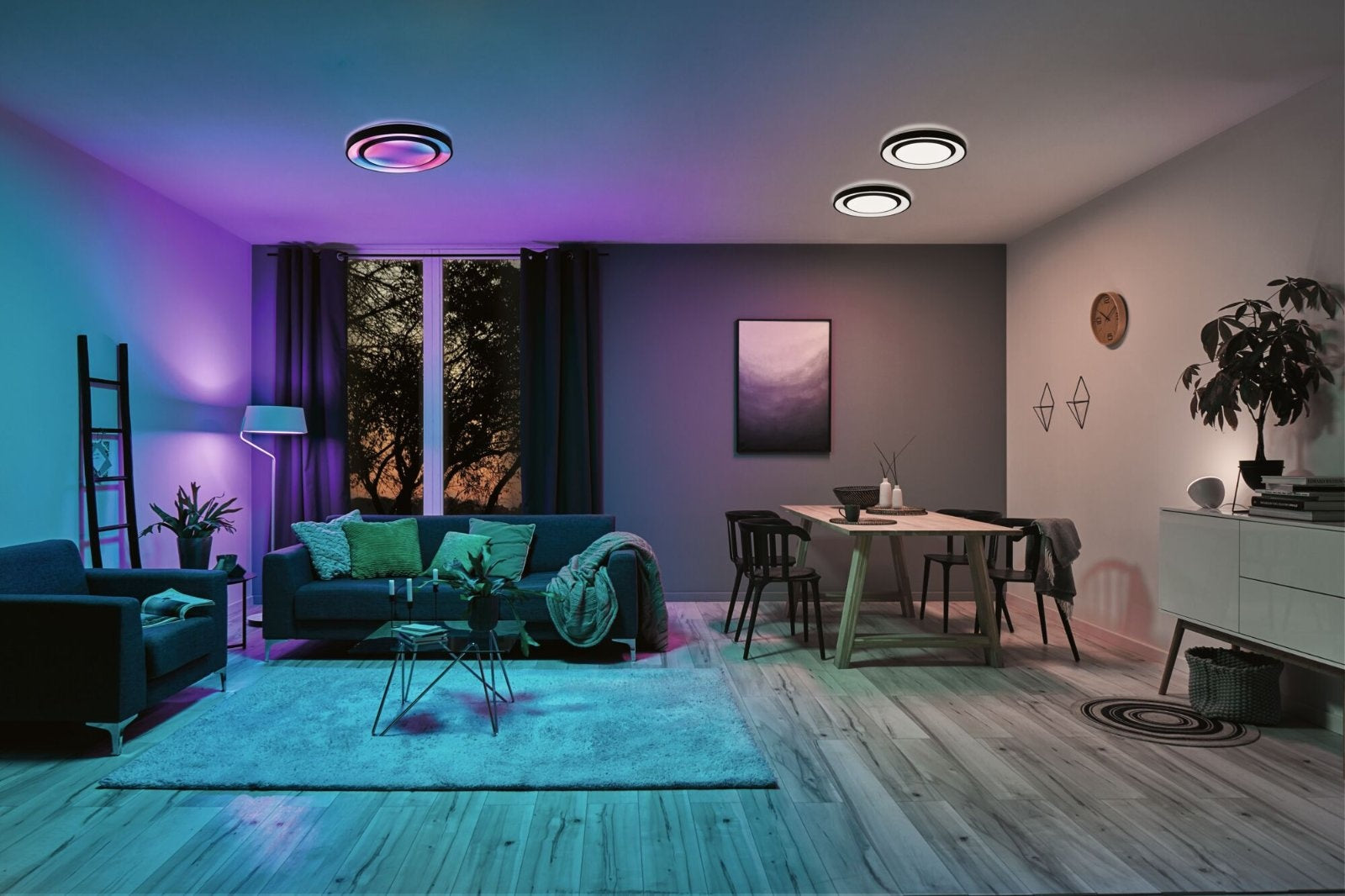  LED Deckenleuchte Rainbow mit Regenbogeneffekt  Ø 475mm