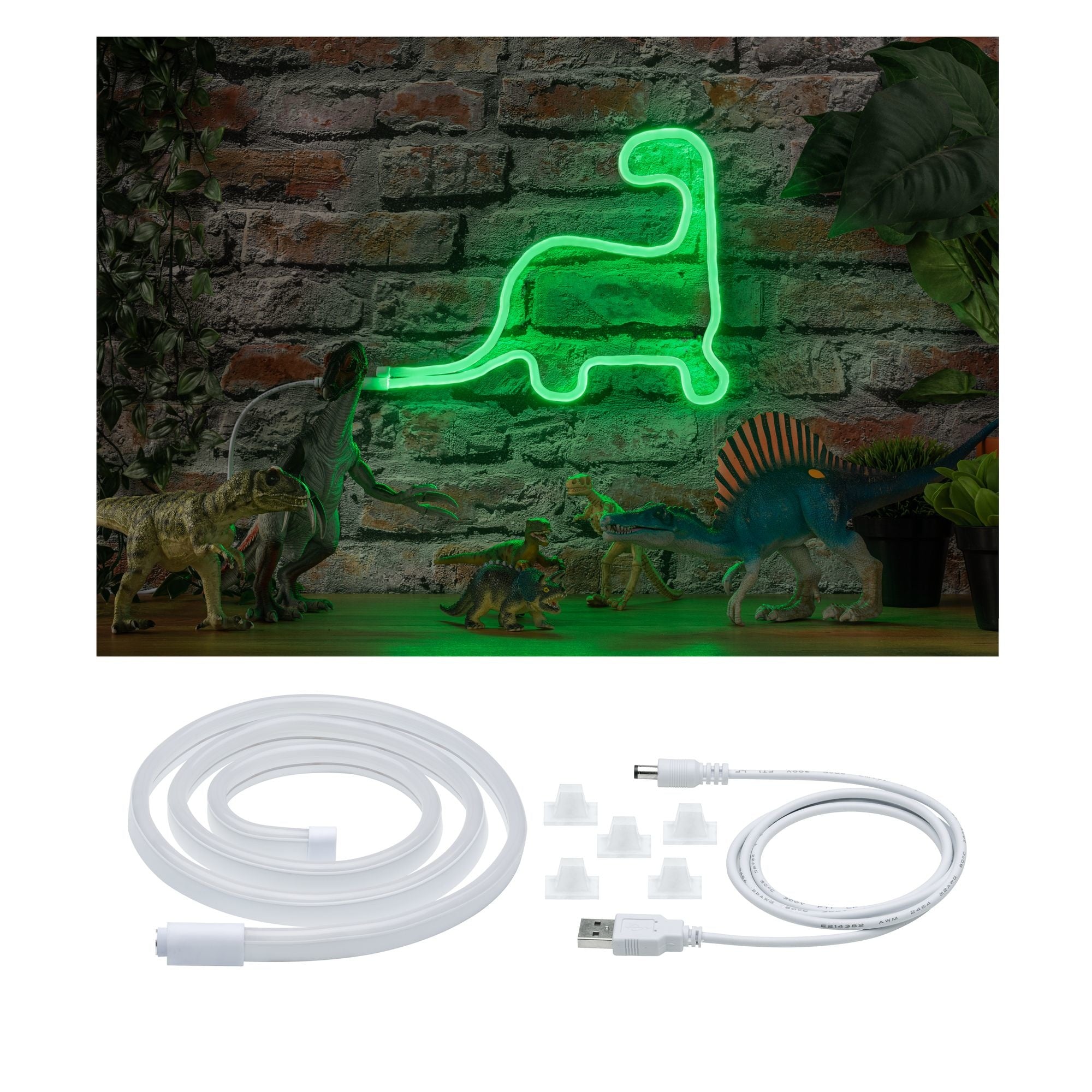 Neon Colorflex USB Strip Green 1m 4,5W 5V Grün/Weiß Kunststoff