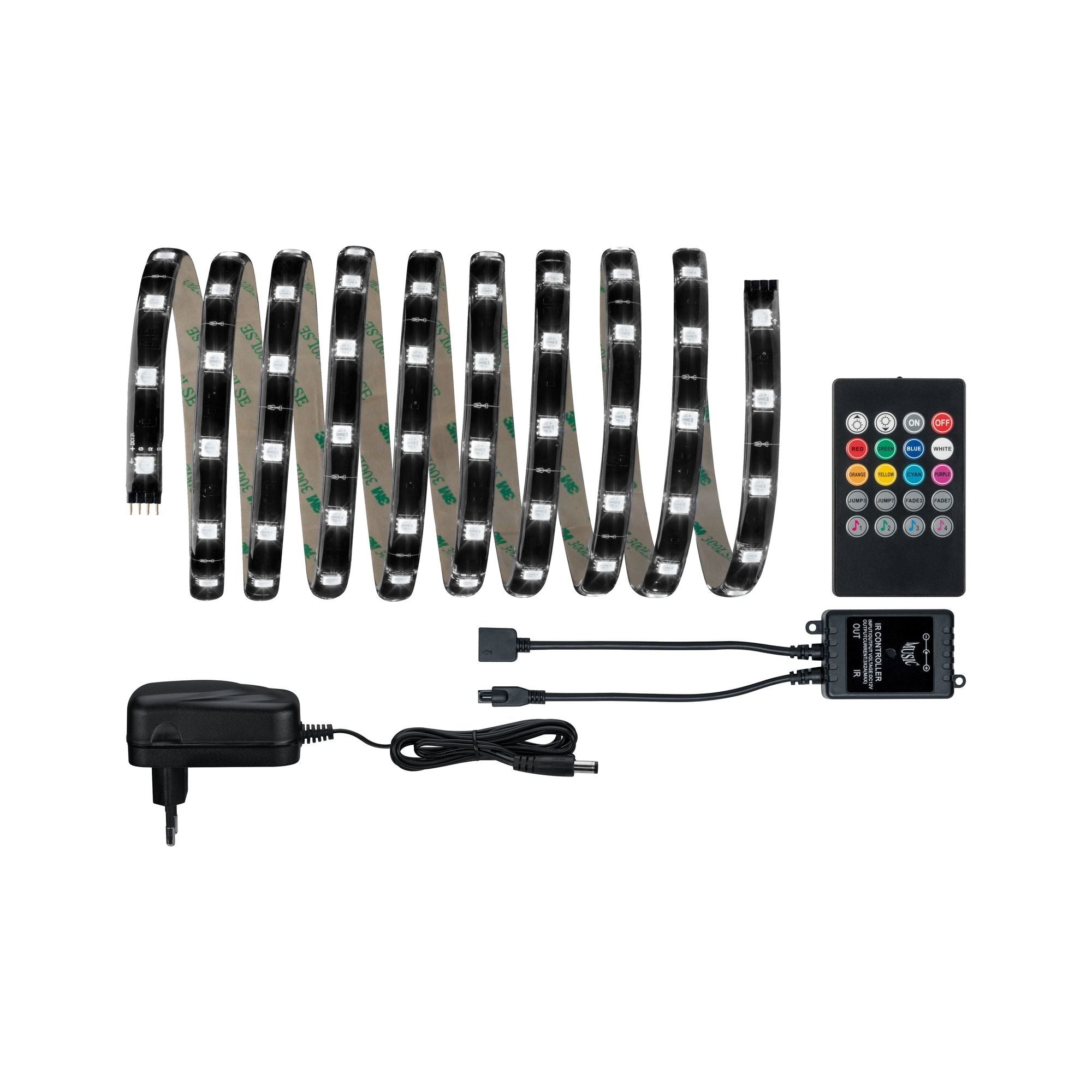 YourLED Lights and Sound Comfort Set 3m RGB für musikgesteuerten Farbwechsel 