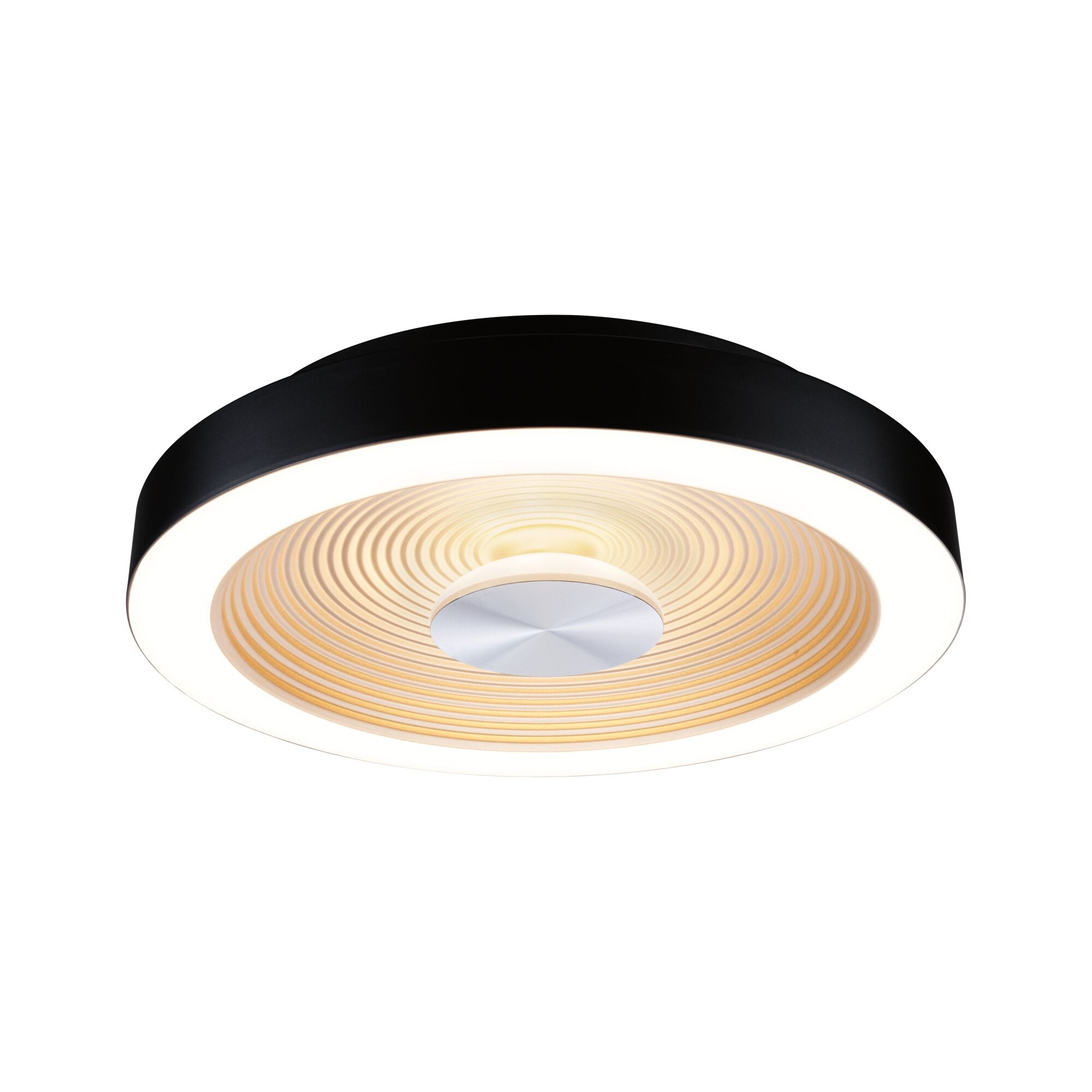 LED Deckenleuchte Volea IP44 3000K 470lm / 1650lm 230V 3,5 / 1x13W dimmbar Schwarz/Gold