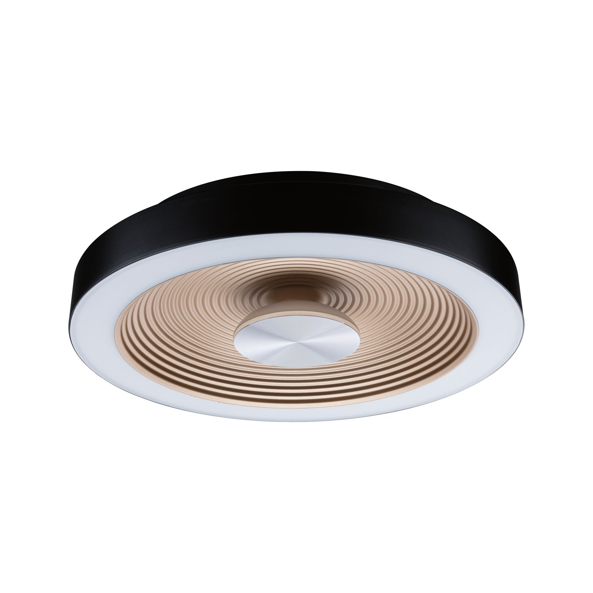 LED Deckenleuchte Volea IP44 3000K 470lm / 1650lm 230V 3,5 / 1x13W dimmbar Schwarz/Gold