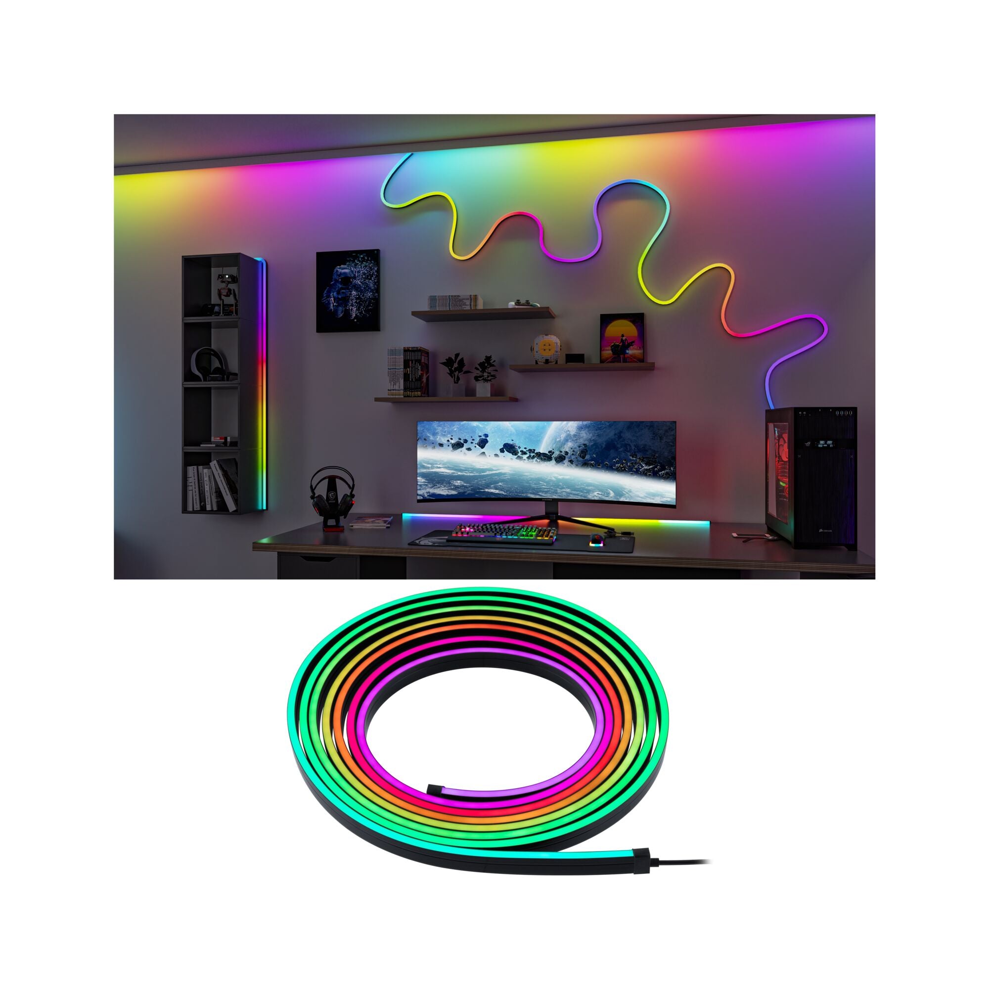 EntertainLED Black Neon 5m 12W 96 LEDs/m RGB+ 24VA