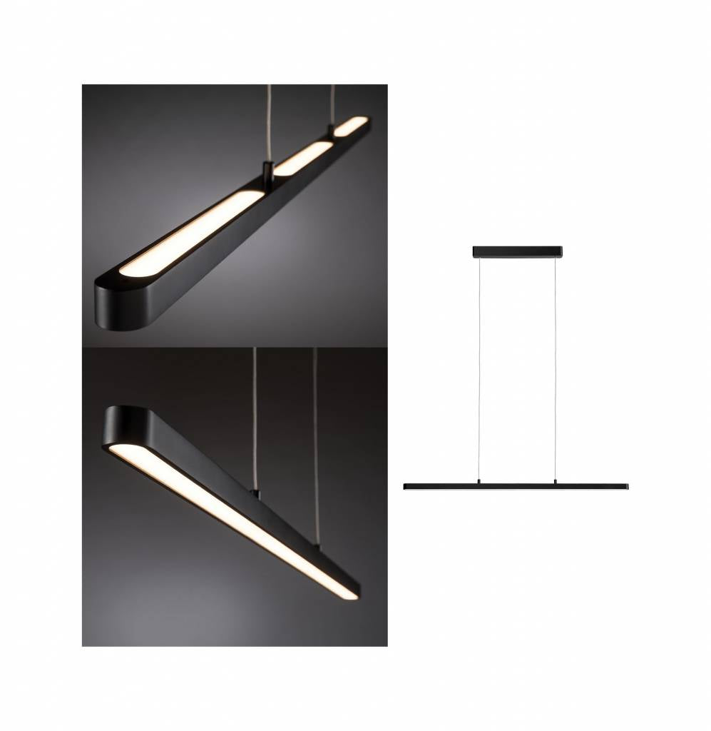 LED Pendelleuchte Lento 42W Schwarz dimmbar höhenverstellbar 