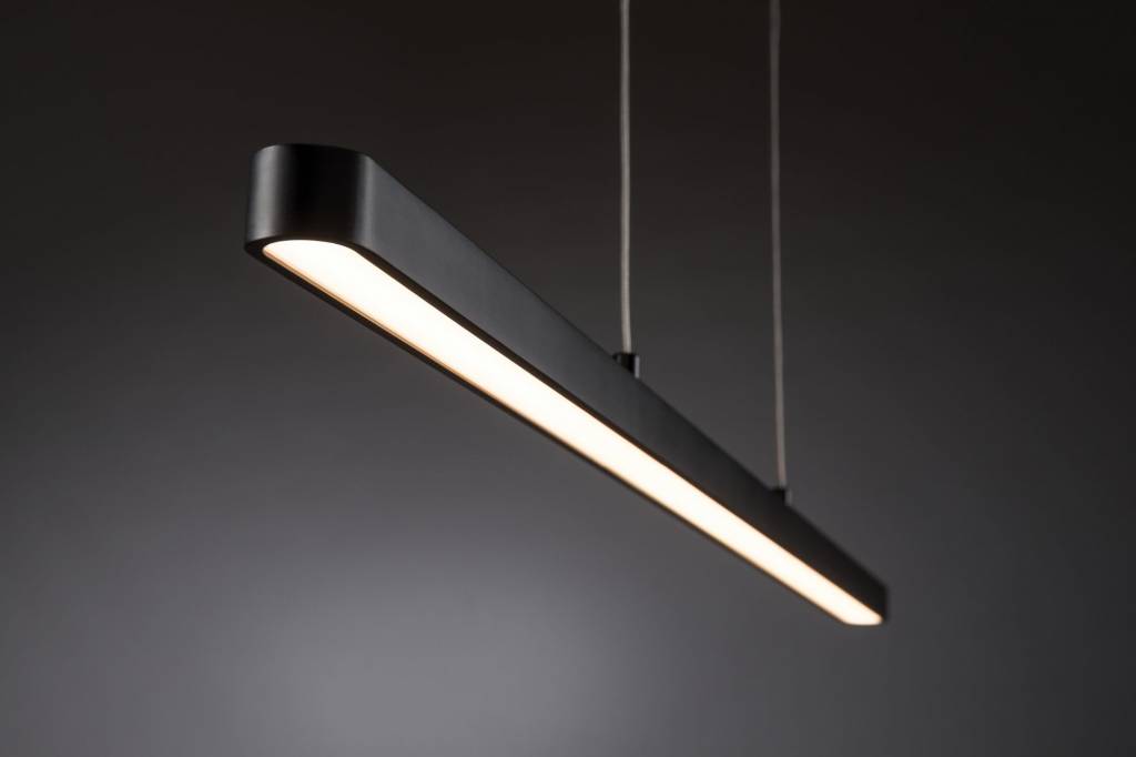 LED Pendelleuchte Lento 42W Schwarz dimmbar höhenverstellbar 