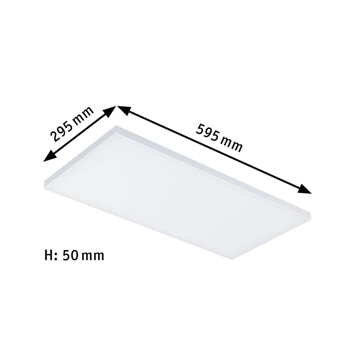 WallCeiling Velora LED Panel 595x295mm 29W Weiß matt 230V Metall