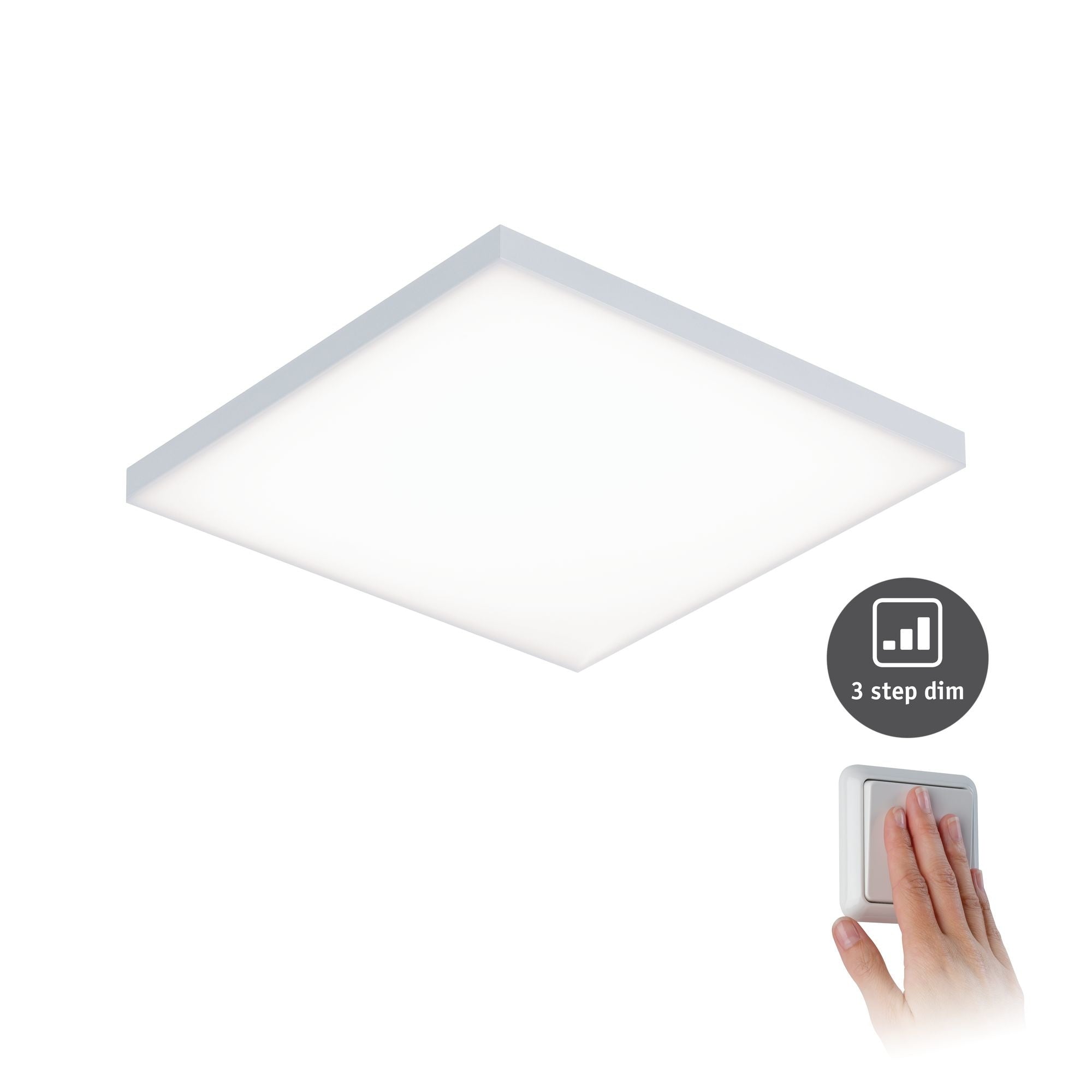 WallCeilingVelora LED Panel dim 295x 295mm 17W Weiß matt 230V Metall