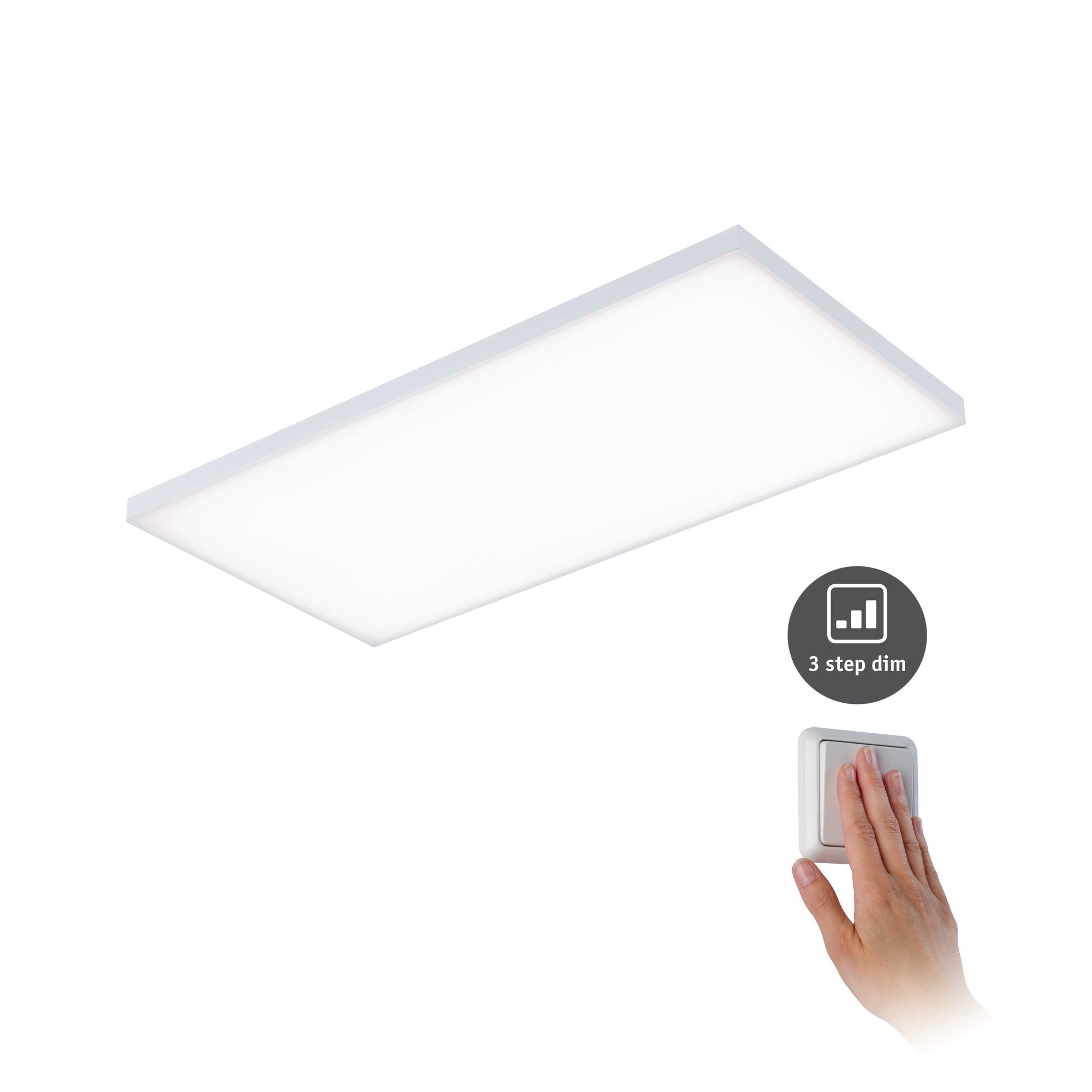 WallCeilingVelora LED Panel dim 595x 295mm 26W Weiß matt 230V Metall