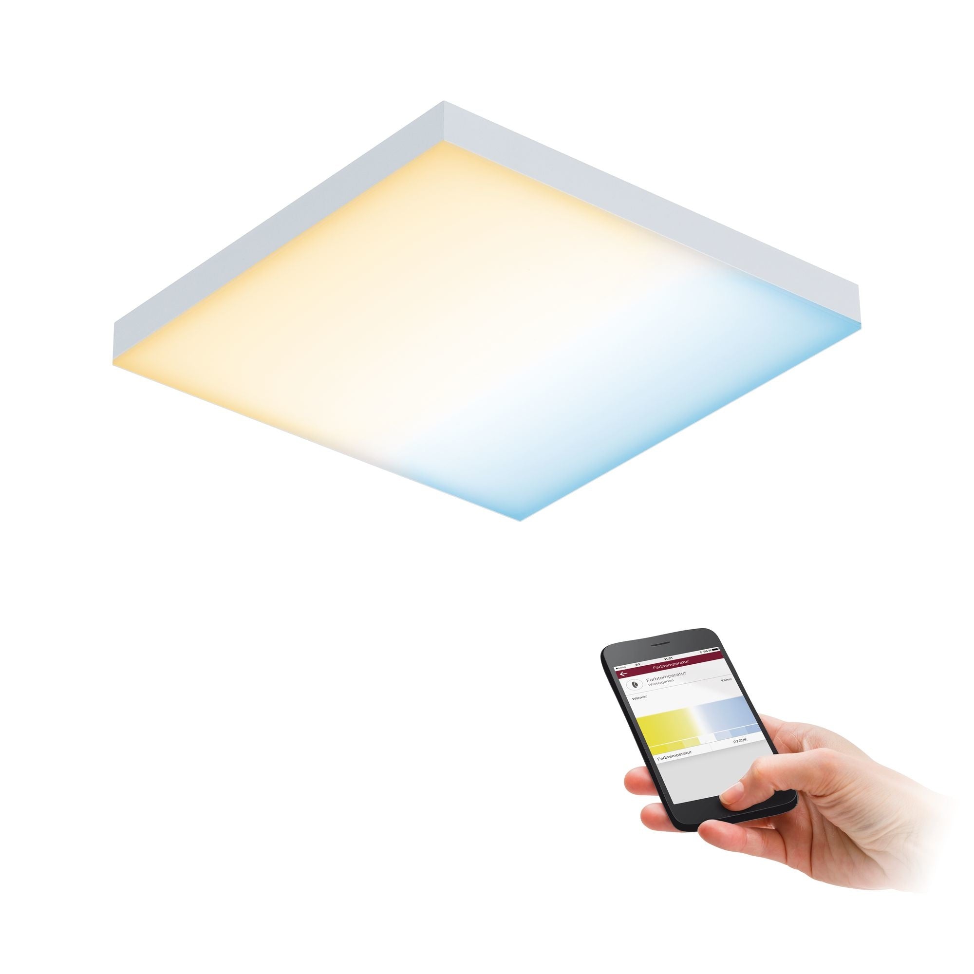  LED Panel Velora SmartHome Zigbee 225x225mm 8,5 W Weiß matt Tunable White