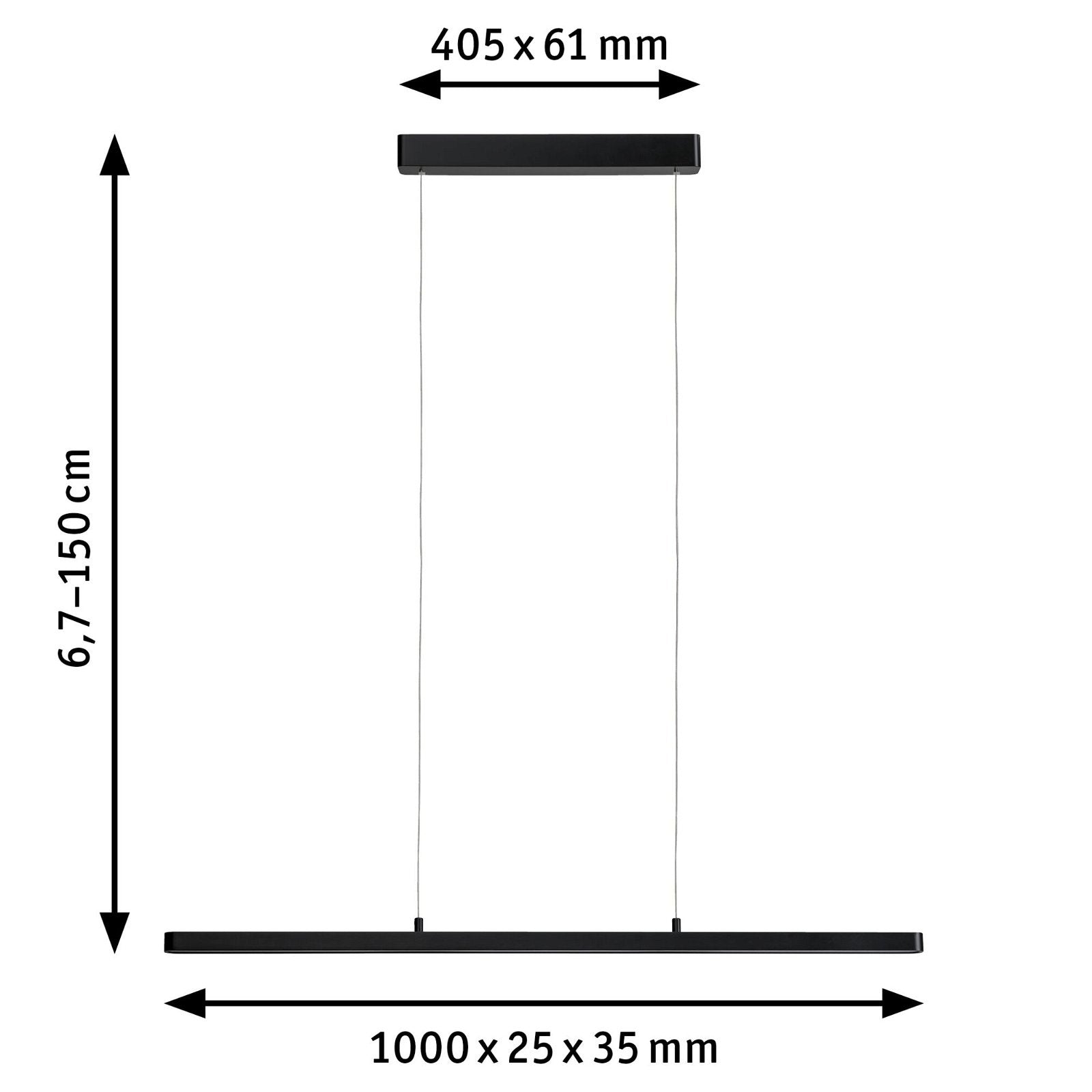  LED Pendelleuchte Lento  Tunable White 3x2100lm 3x13,5W dimmbar