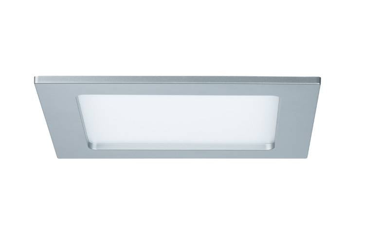 Einbaupanel LED eckig 12W 2700K Chrom matt