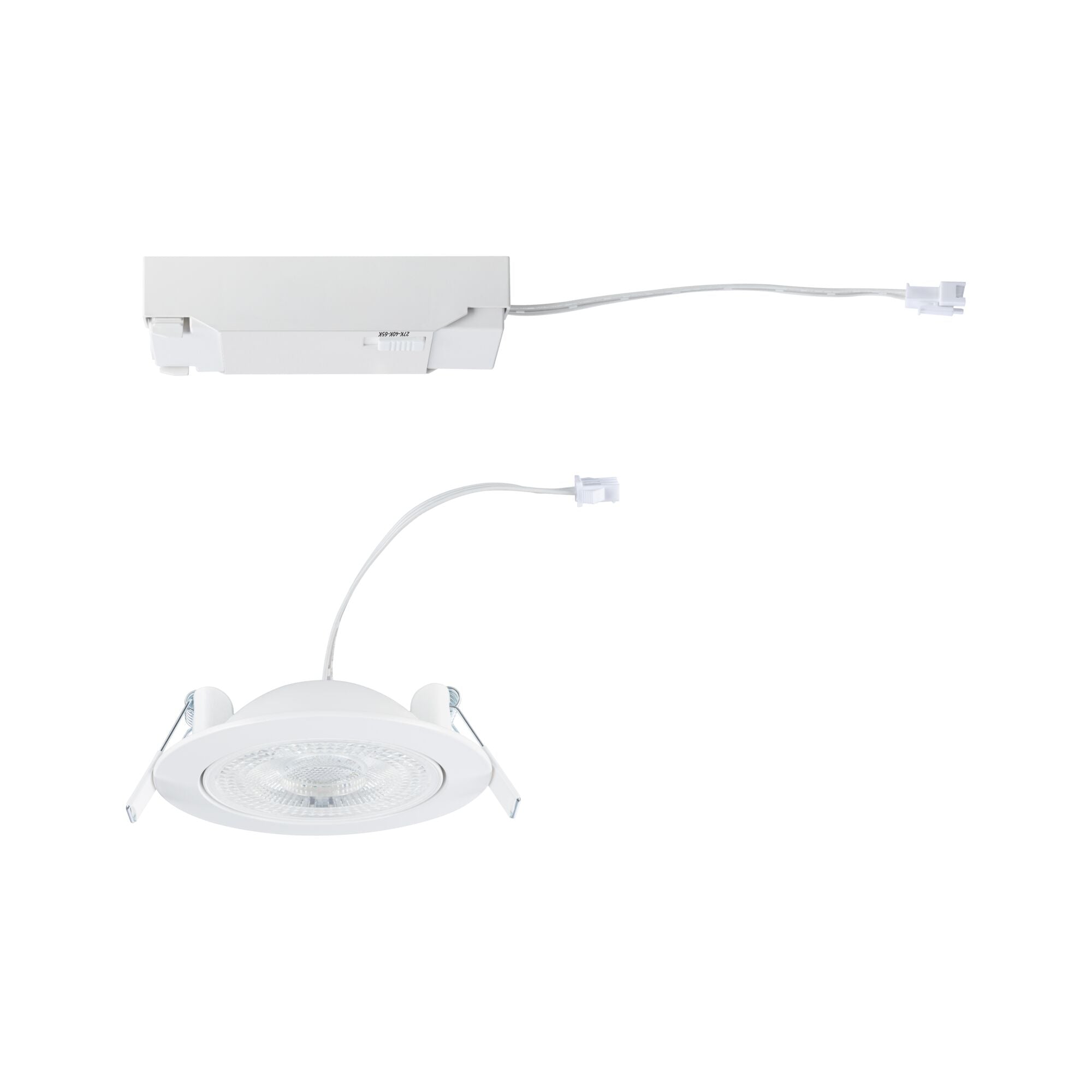 LED Einbauleuchte Aumus  Einzelspot rund 105mm 90° 5W 700lm 230V dimmbar 2700 - 6500K Weiß