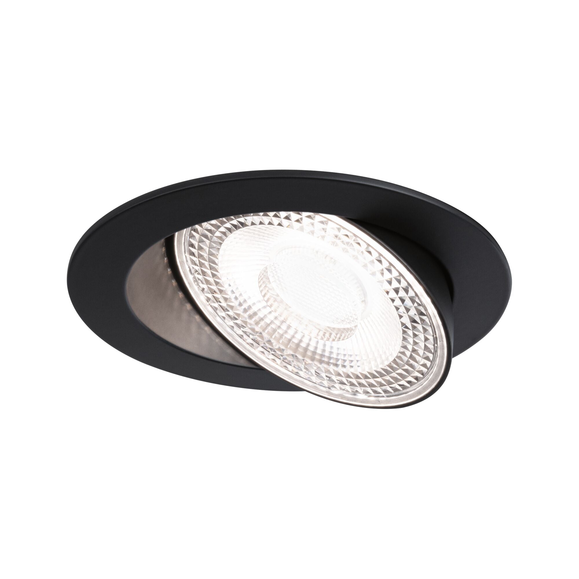 LED Einbauleuchte Aumus  Einzelspot rund 105mm 90° 5W 700lm 230V dimmbar 2700 - 6500K Schwarz