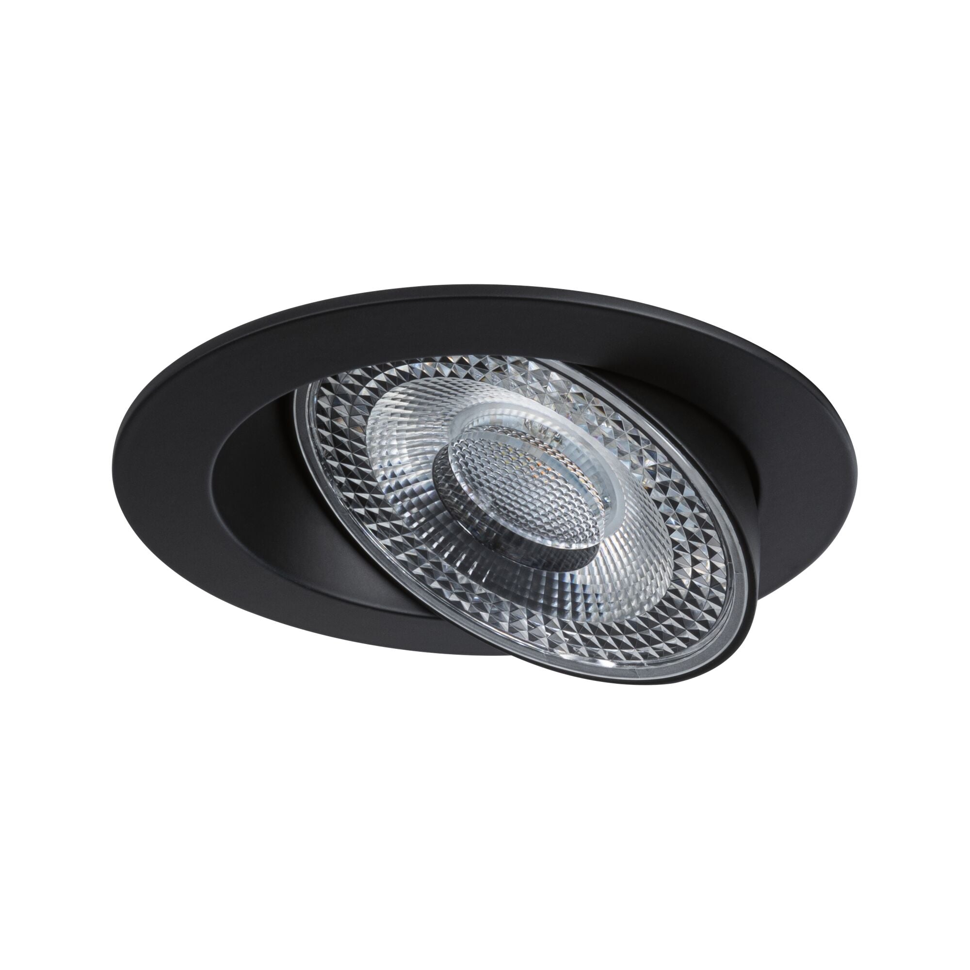 LED Einbauleuchte Aumus  Einzelspot rund 105mm 90° 5W 700lm 230V dimmbar 2700 - 6500K Schwarz