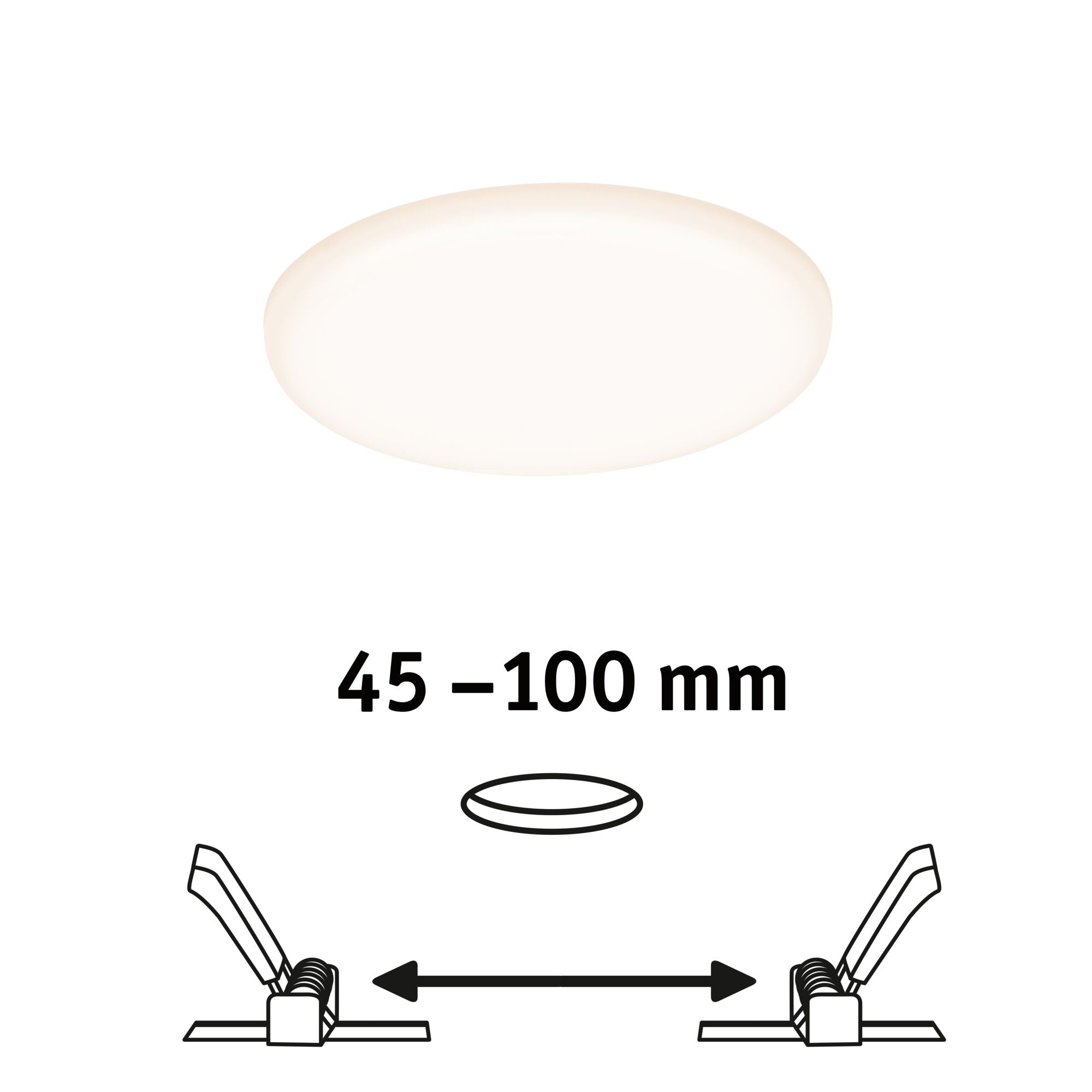 VariFit Veluna IP44 rund 125mm 8,5W 700lm 3000K Satin