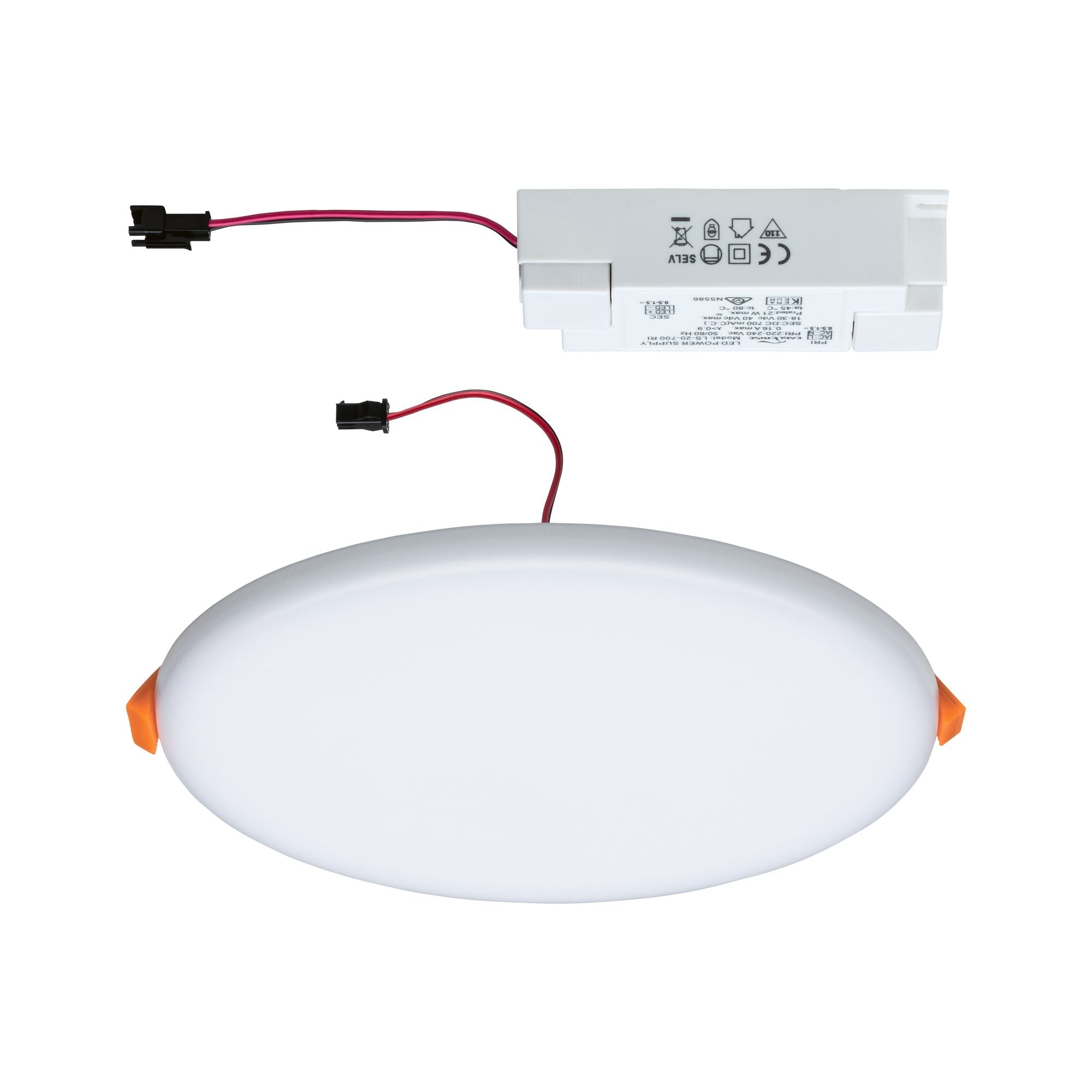 VariFit Veluna IP44 rund 185mm 17W 1400lm 3000K Satin