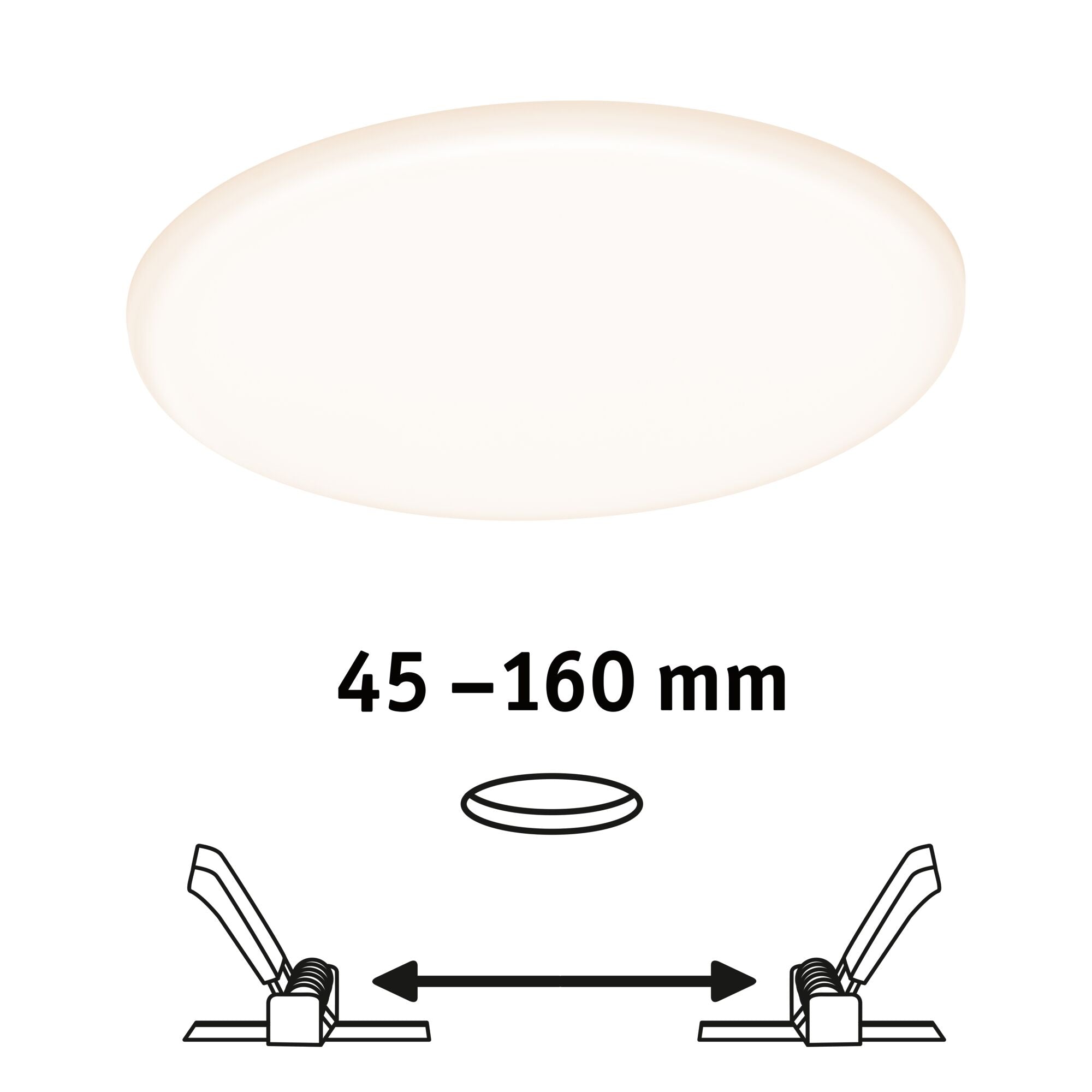 VariFit Veluna IP44 rund 185mm 17W 1400lm 3000K Satin