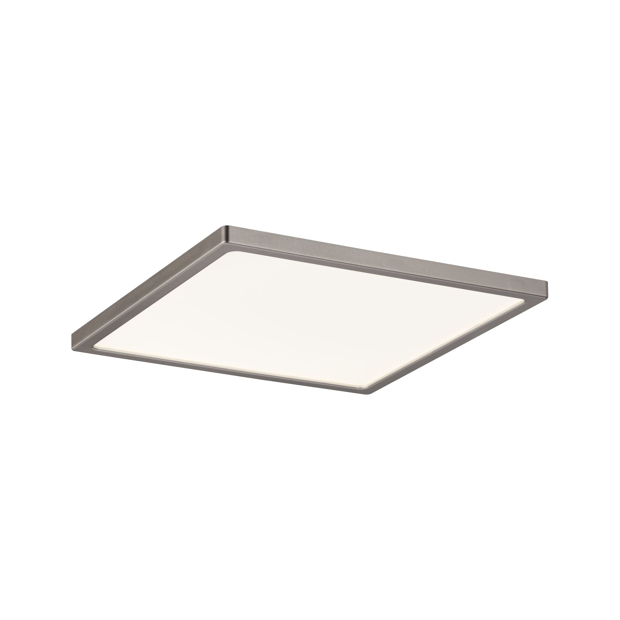 LED Einbaupanel Areo IP44 eckig 180x180mm 11W 770lm 3000K Nickel matt dimmbar