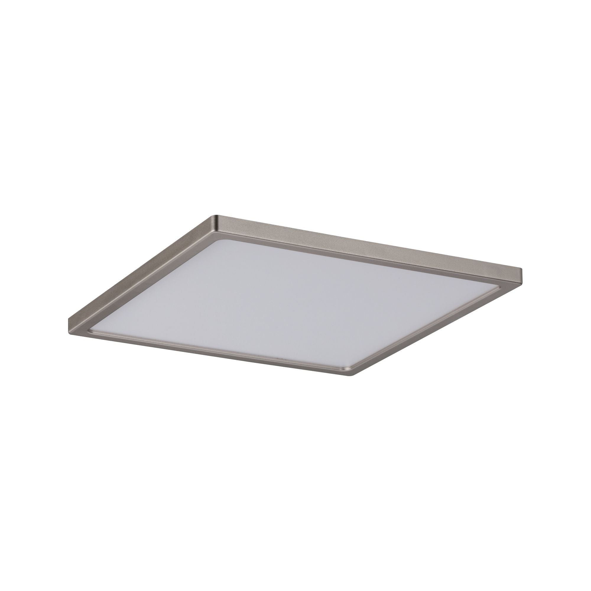 LED Einbaupanel Areo IP44 eckig 180x180mm 11W 770lm 3000K Nickel matt dimmbar