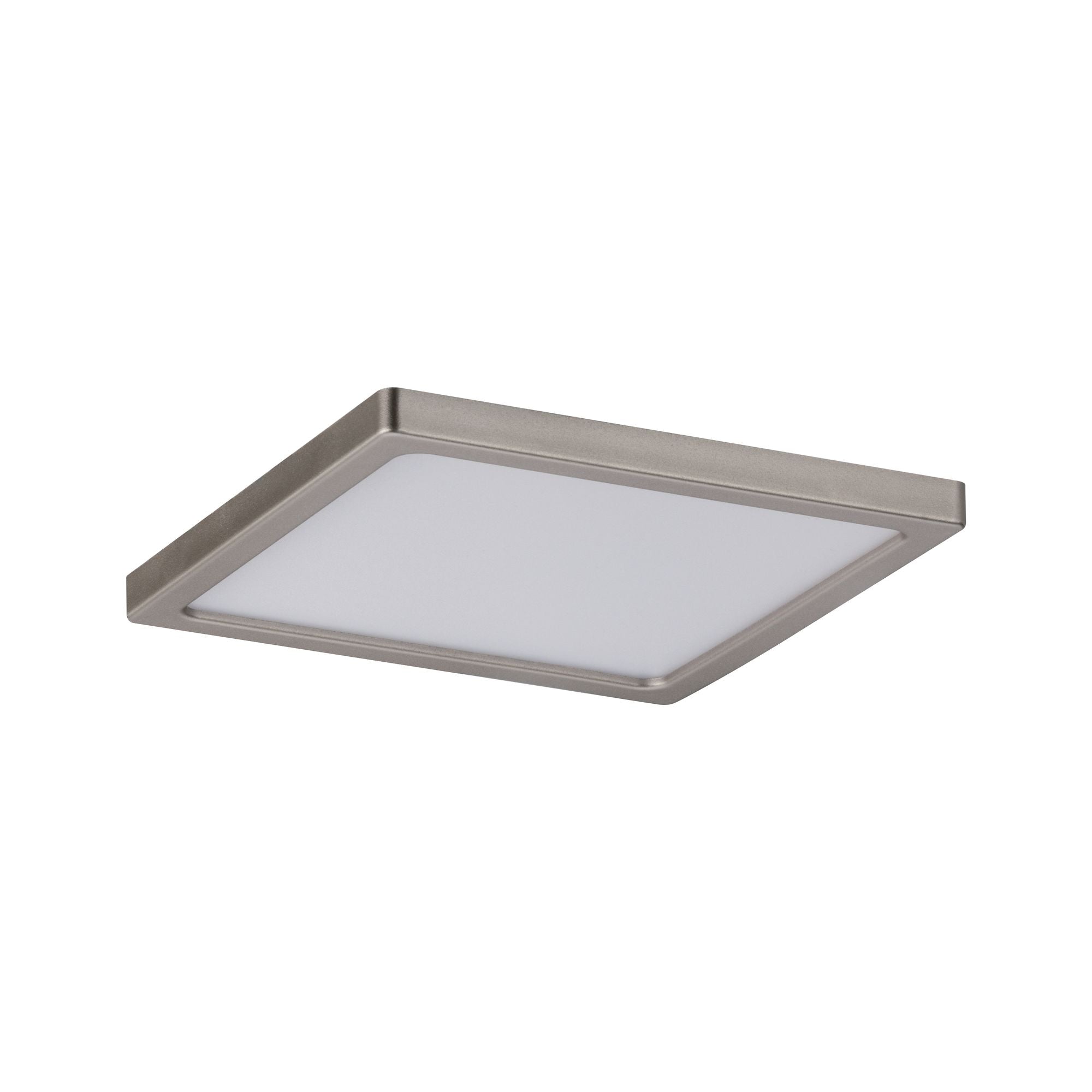 LED Einbaupanel Areo IP44 eckig 120x120mm 6,5W 418lm 3000K Nickel matt dimmbar