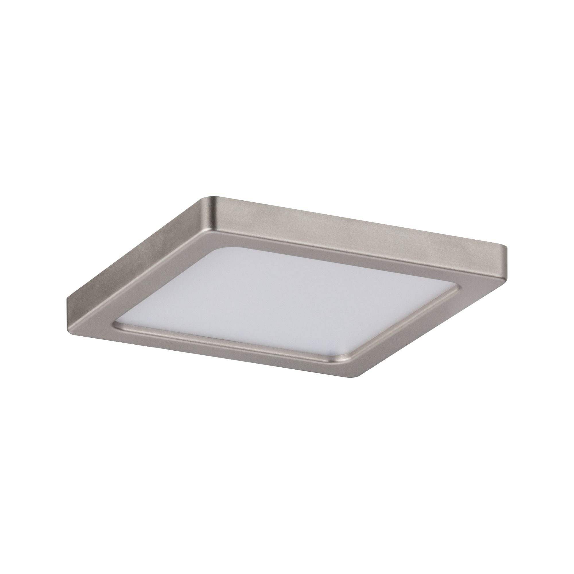 LED Einbaupanel Areo eckig 80x80mm 5W 390lm 3000K Nickel matt