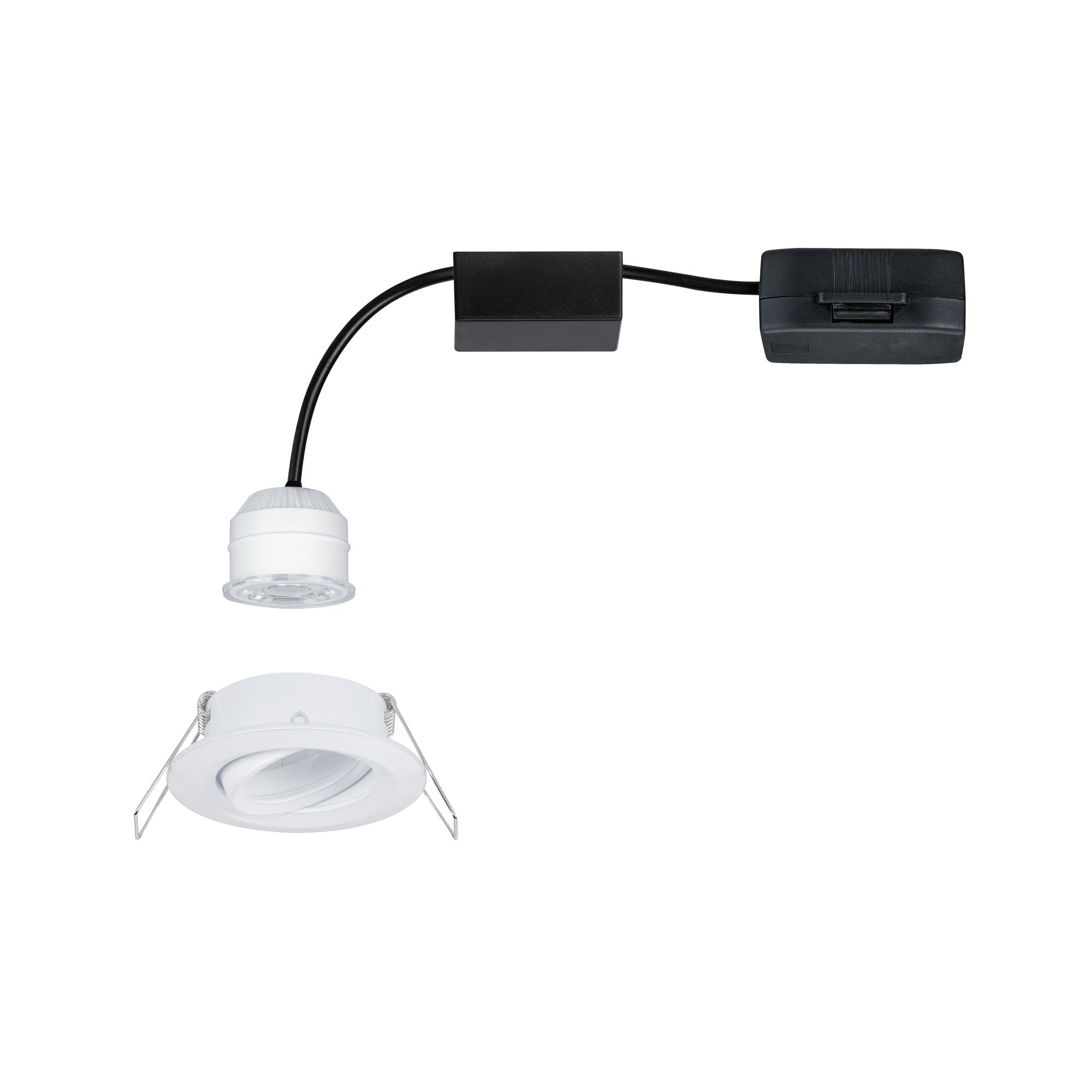 LED Einbauleuchte Nova Mini Plus Coin Einzelleuchte schwenkbar rund 66mm 15° Coin 4,2W 300lm 230V dimmbar 2700K Weiß matt