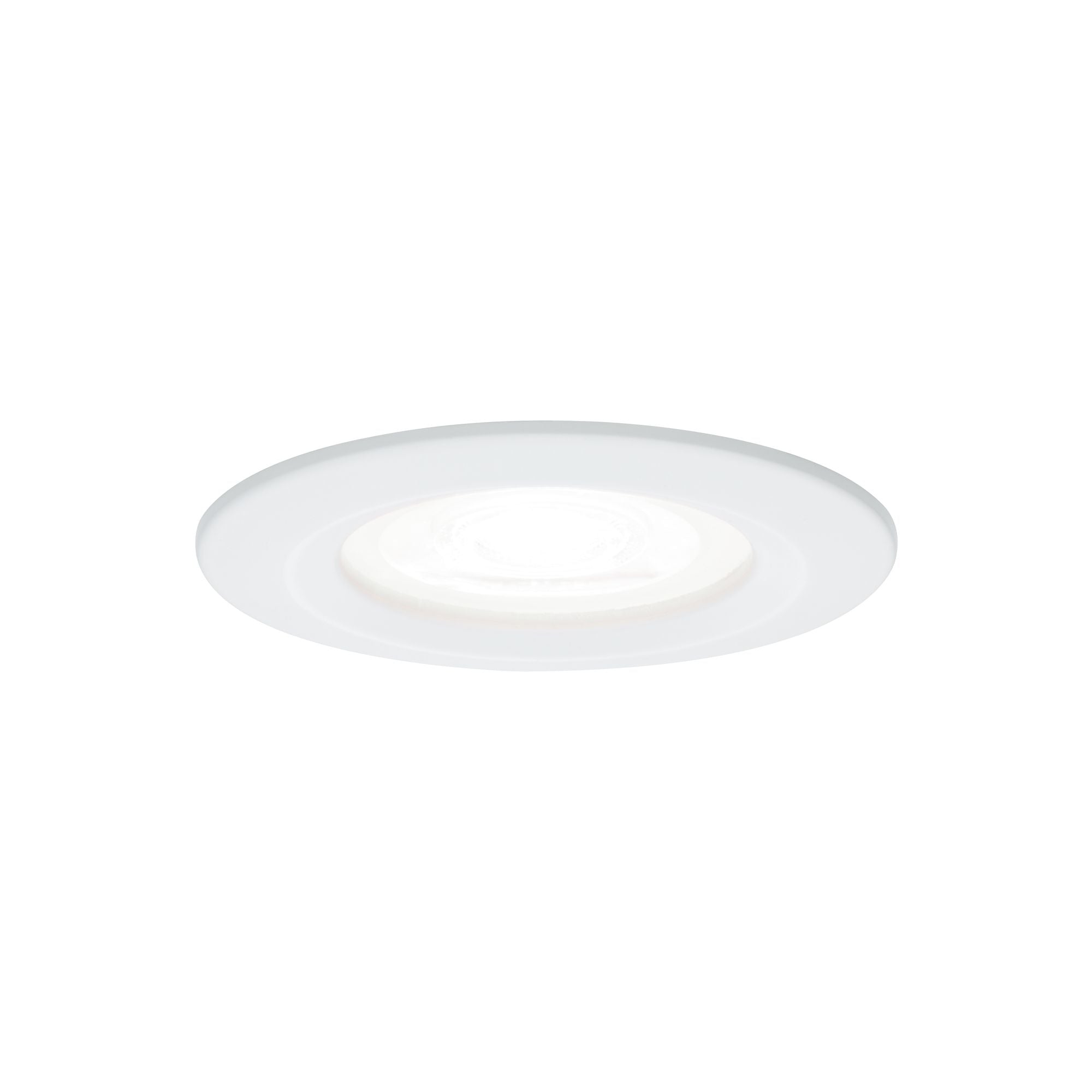 LED Einbauleuchte Nova  Basisset starr IP44 rund 78mm GU10 3x6,5W 3x470lm 230V 4000K Weiß matt