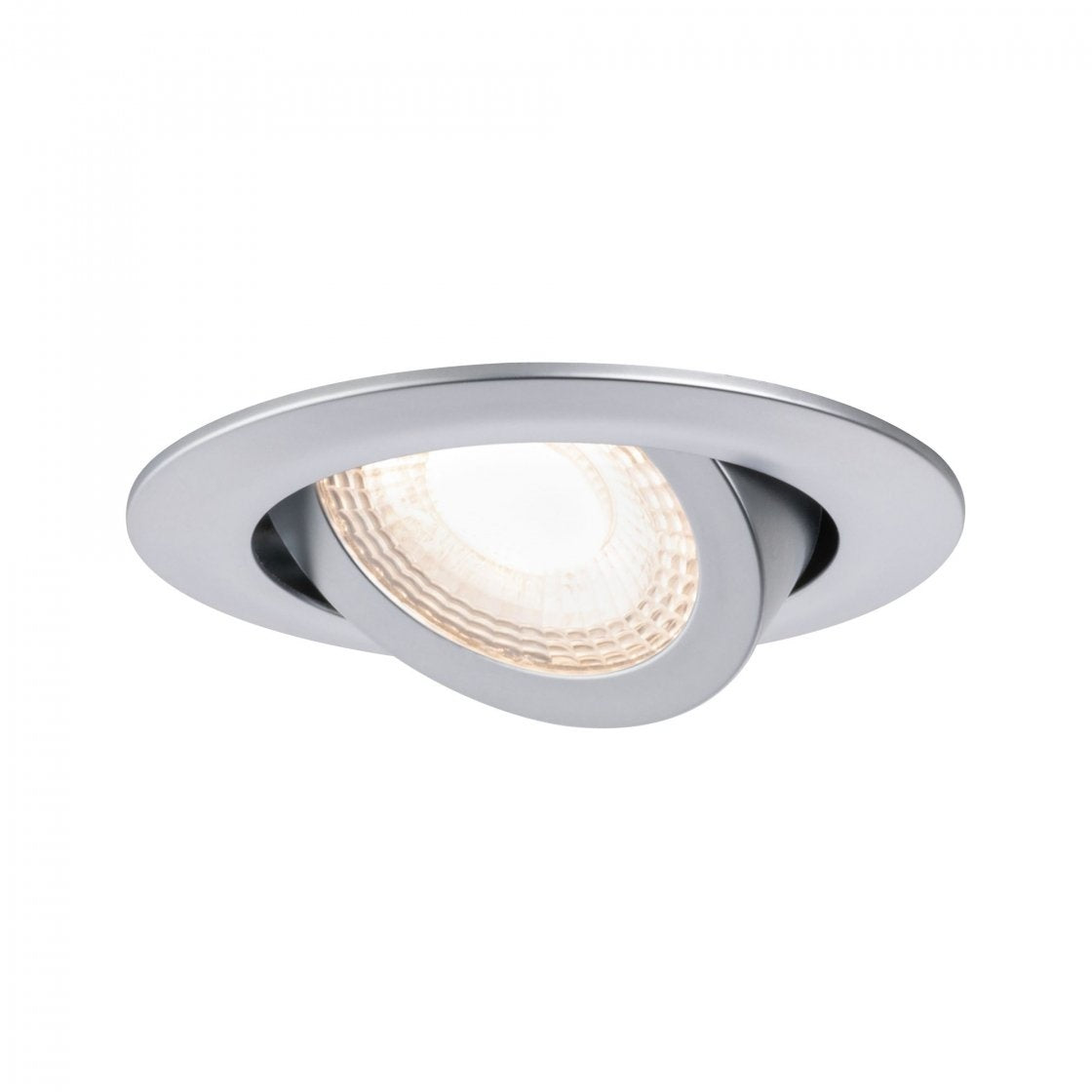  LED Einbauleuchte schwenkbar  rund 82mm 70° 3x6W 3x450lm 230V 3000K Chrom matt