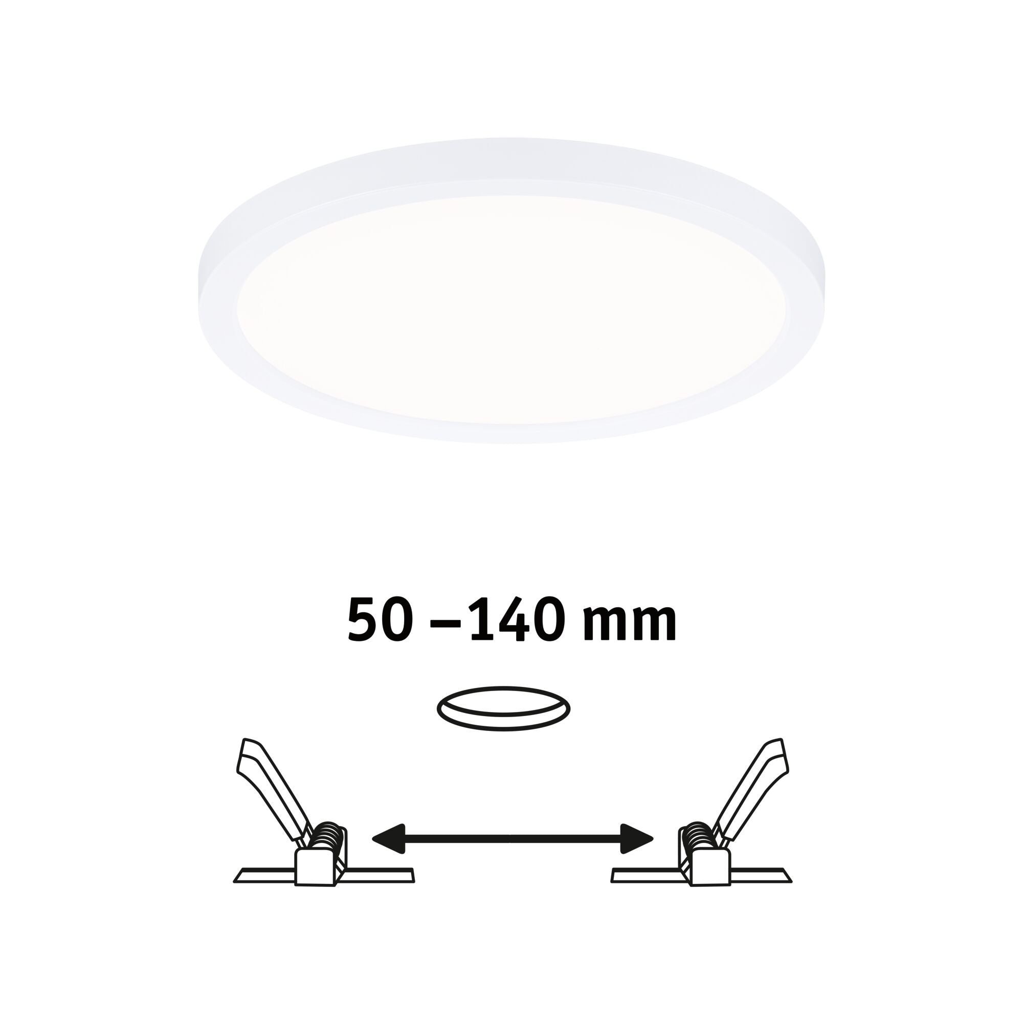 VariFit Areo IP44 rund 175mm 13W 1200lm 4000K Weiß