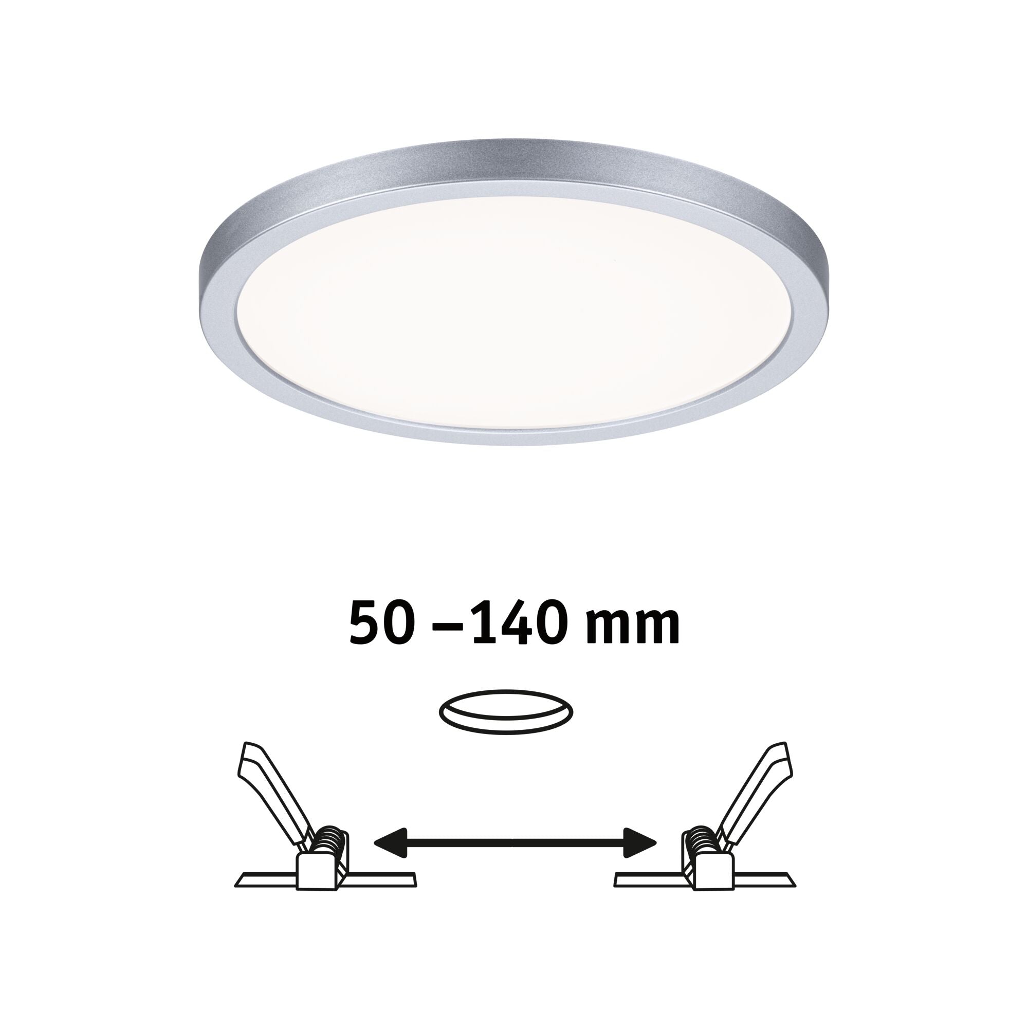 VariFit Areo IP44 rund 175mm 13W 1200lm 4000K Chrom matt