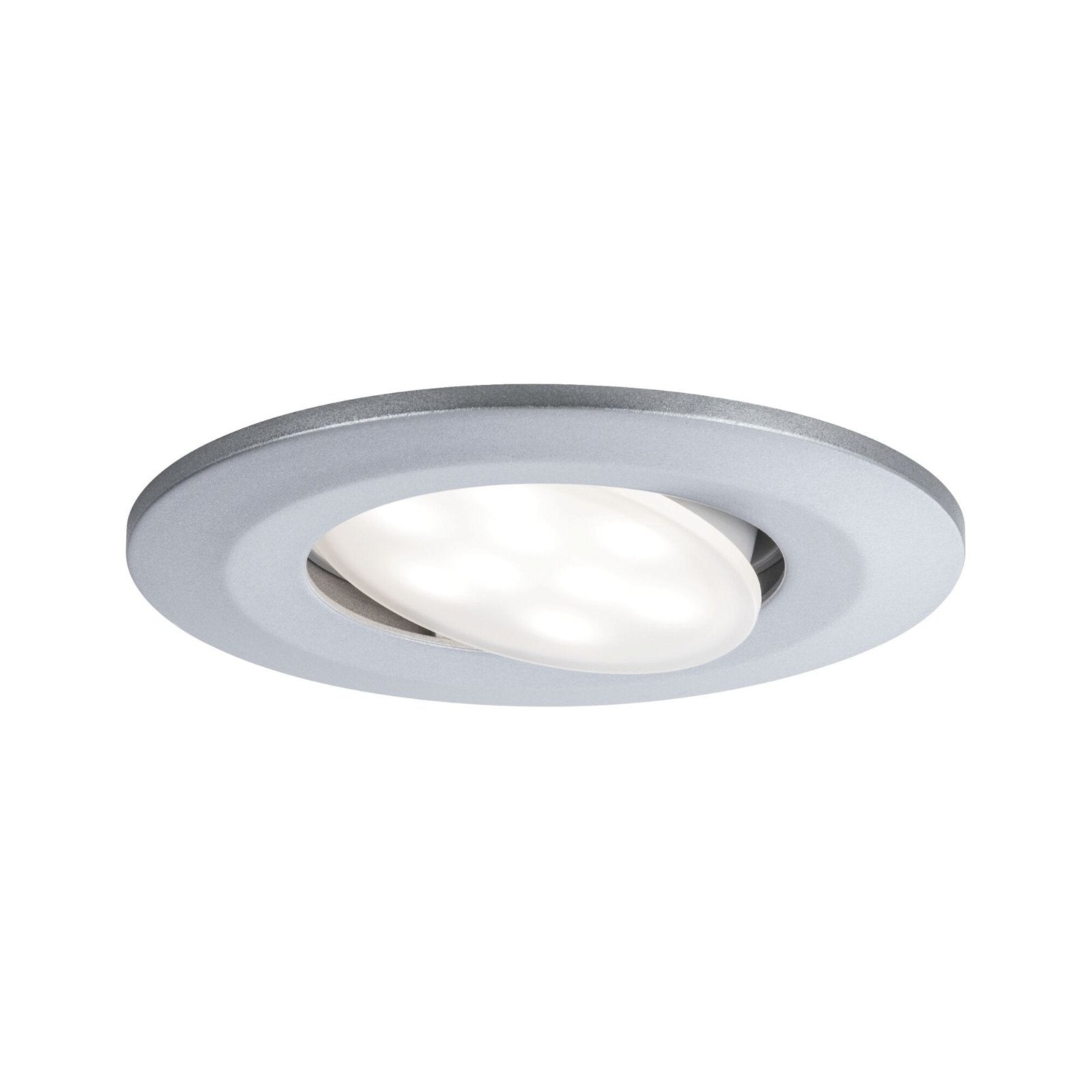  HomeSpa LED Einbauleuchte Calla 3er-Set schwenkbar  IP65 rund 90mm 30° 3x5W 3x430lm 230V White Switch Chrom matt