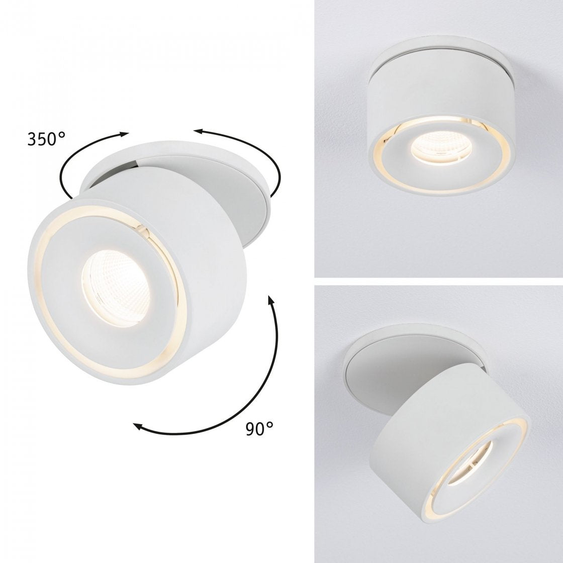  LED Einbauleuchte Spircle  78mm 8,0W 530lm 230V 3000K Weiß matt