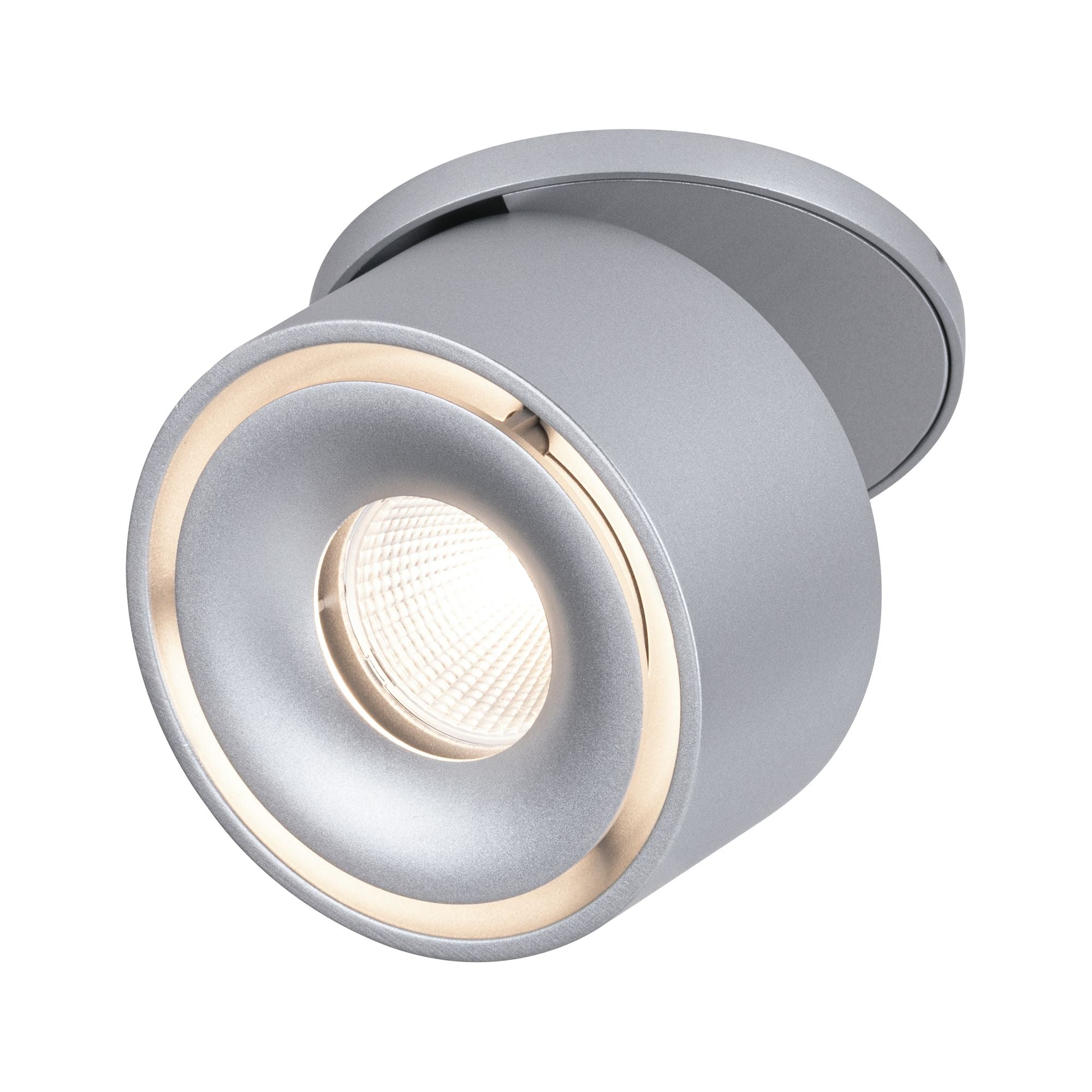 LED Einbauleuchte Spircle rund 78mm 8W 550lm 230V 3000K Chrom matt