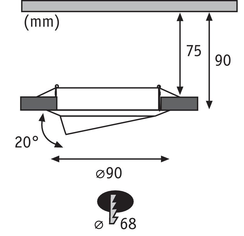  Einbauleuchten Base Basisset schwenkbar 