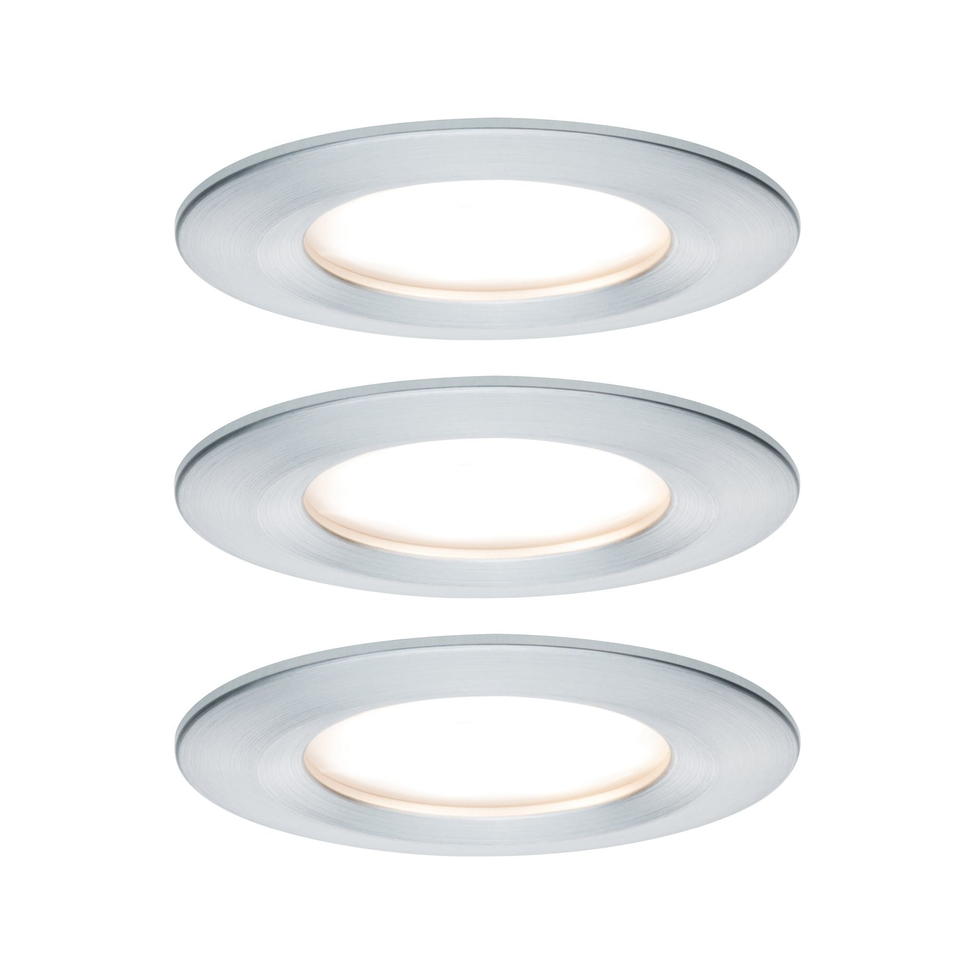 EBL Set Nova Coin 3-stepdim rd starr LED3x6,5W 2700K 230V Alu ged/Alu