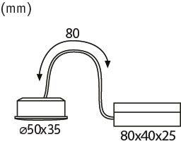 LED Modul Einbauleuchte Nova Plus Coin rund 50mm Coin 6W 530lm 230V dimmbar 4000K Satin