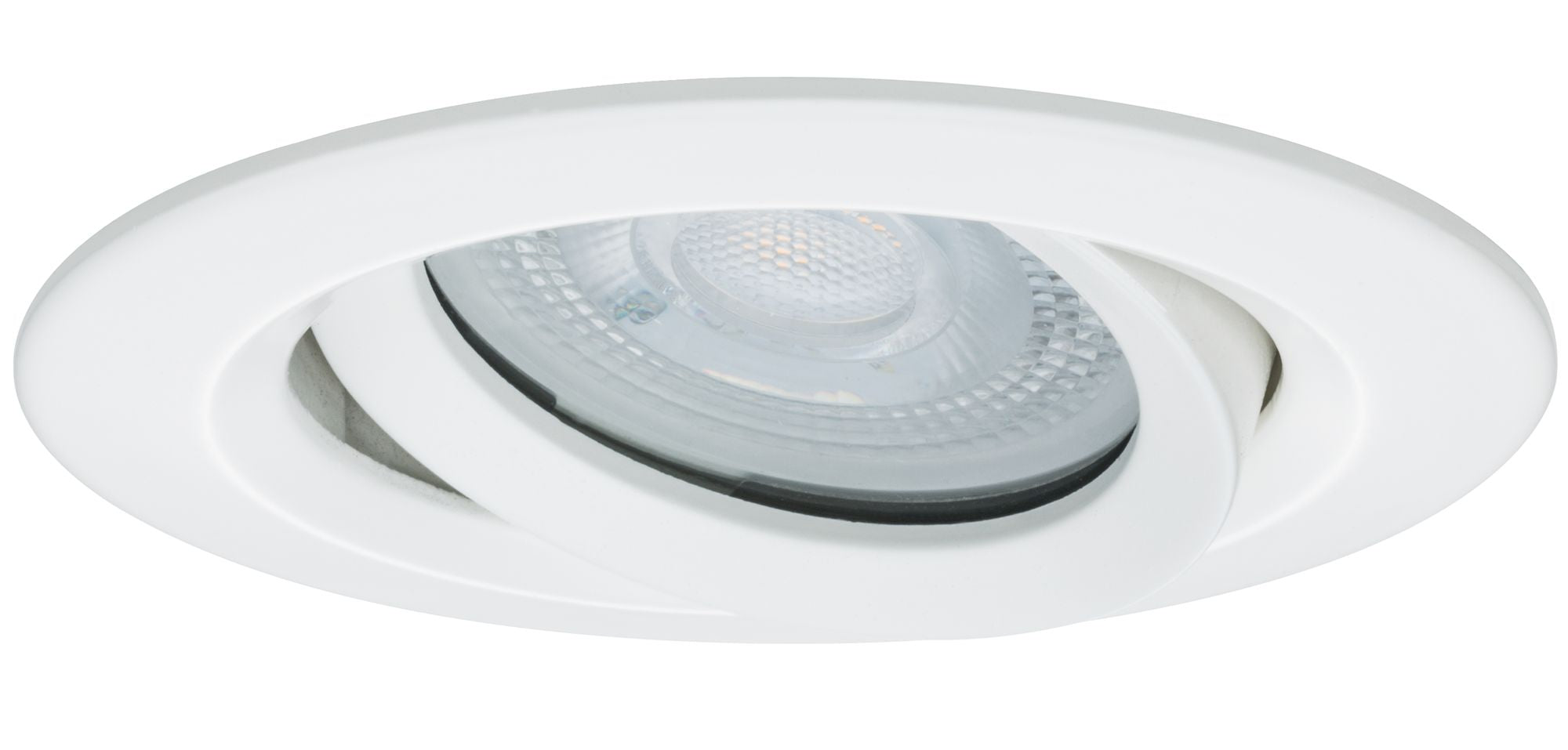 LED Einbauleuchte Nova Plus  Einzelleuchte schwenkbar IP65 rund 93mm 30° GU10 6W 470lm 230V dimmbar 4000K Weiß matt