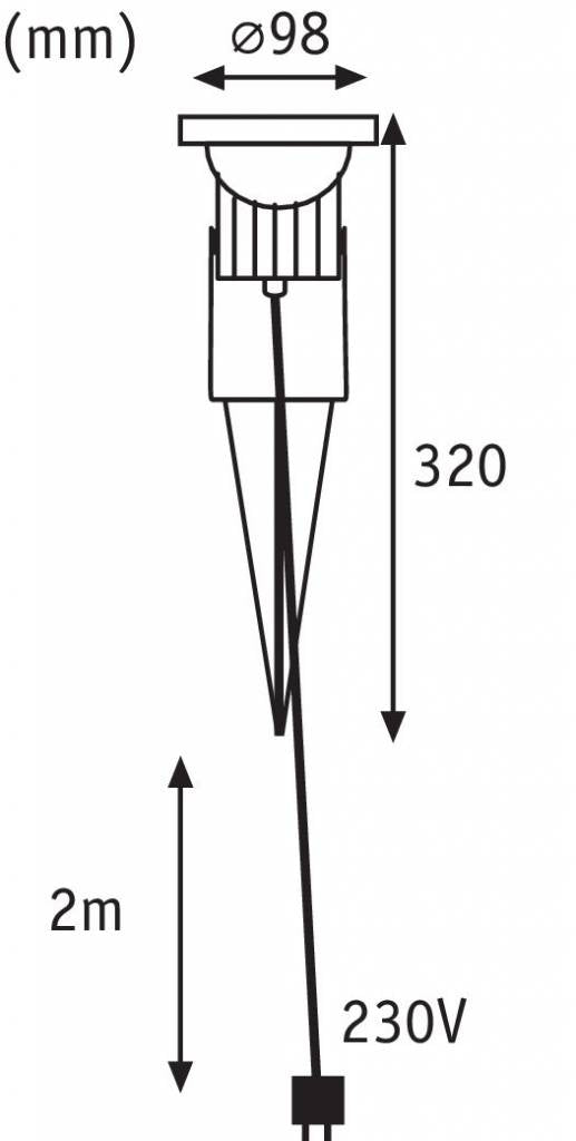 Outdoor Pflanzenleuchte mit Spieß SpecialLine Alu