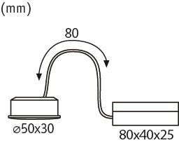 LED Modul Einbauleuchte Nova Plus Coin rund 50mm Coin 6W 470lm 230V dimmbar 2700K Satin