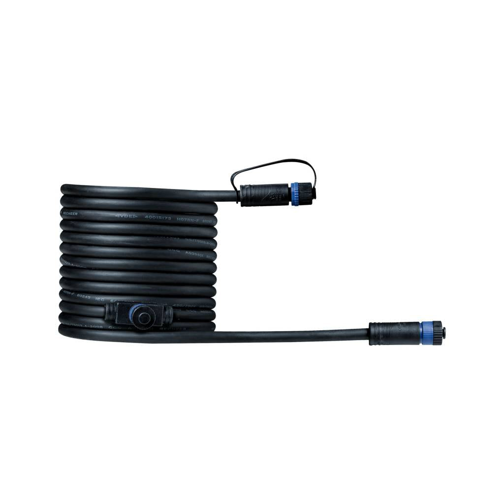 Plug & Shine Kabel IP68 5m Schwarz mit zwei Anschlussbuchsen 