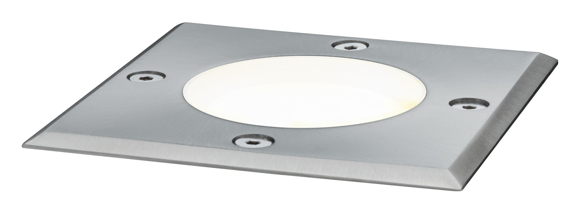 LED Bodeneinbauleuchte LED Bodeneinbauleuchte IP67 eckig 108x108mm 3000K 3,5W 230lm 230V Edelstahl Metall