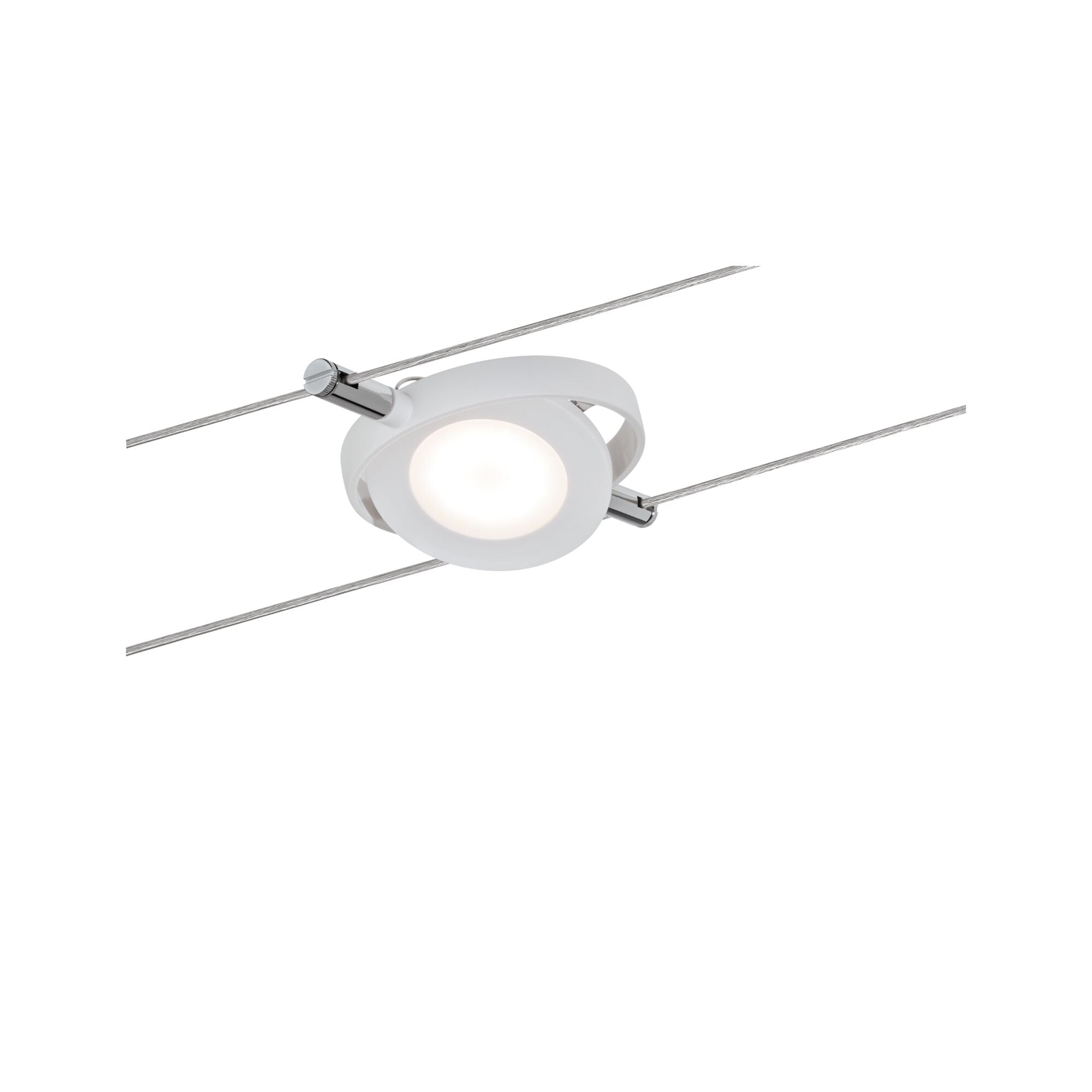 LED Seilsystem RoundMac  Einzelspot 200lm 4W 2700K 12V Weiß matt